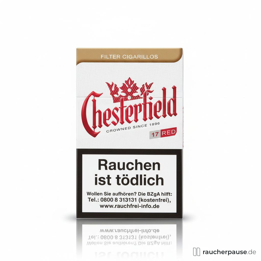 Chesterfield Red King Size Filter Zigarillos | Naturdeckblatt | Full Flavour Blend