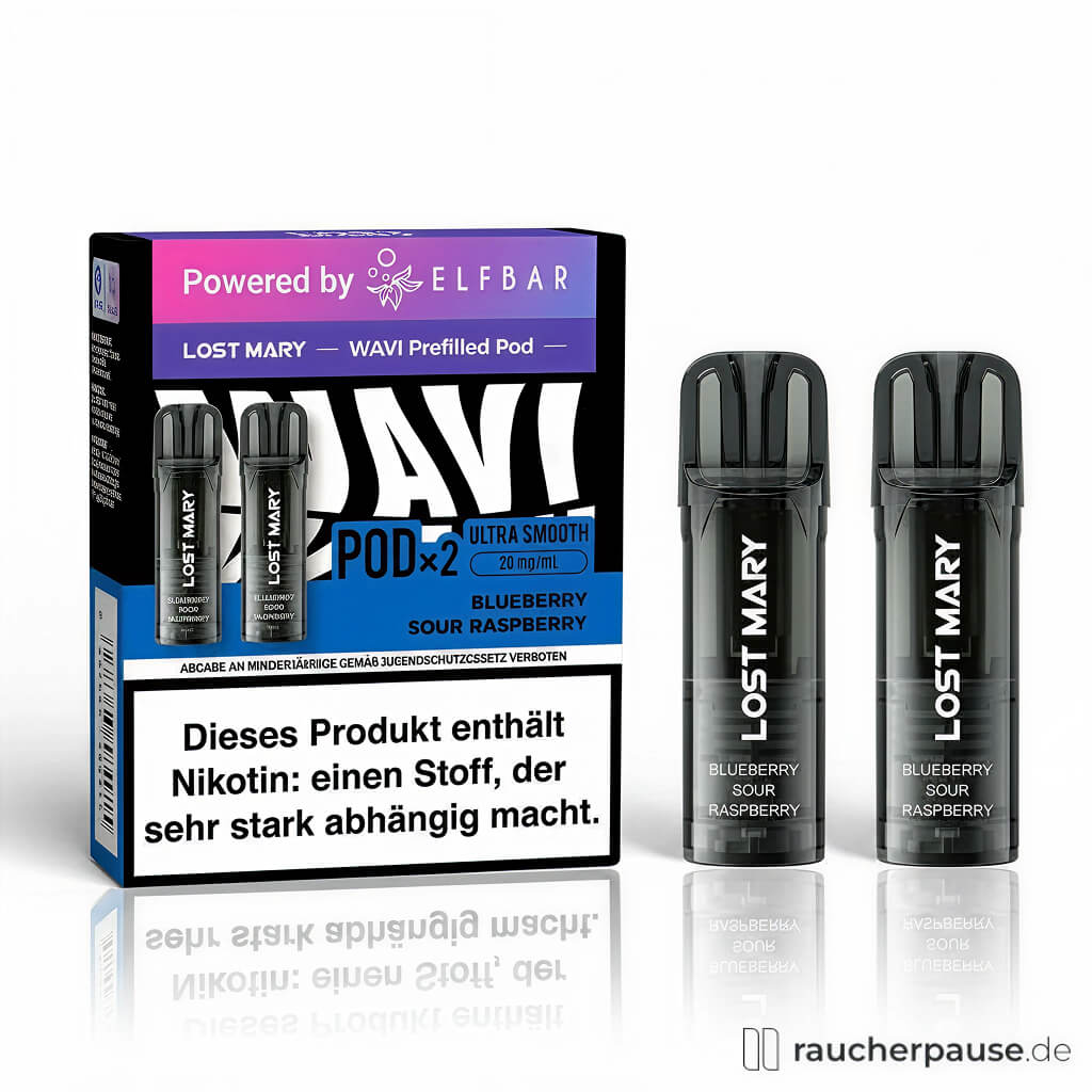 Lost Mary Wavi Pods Blueberry Sour Raspberry | 20 mg/ml Nikotin