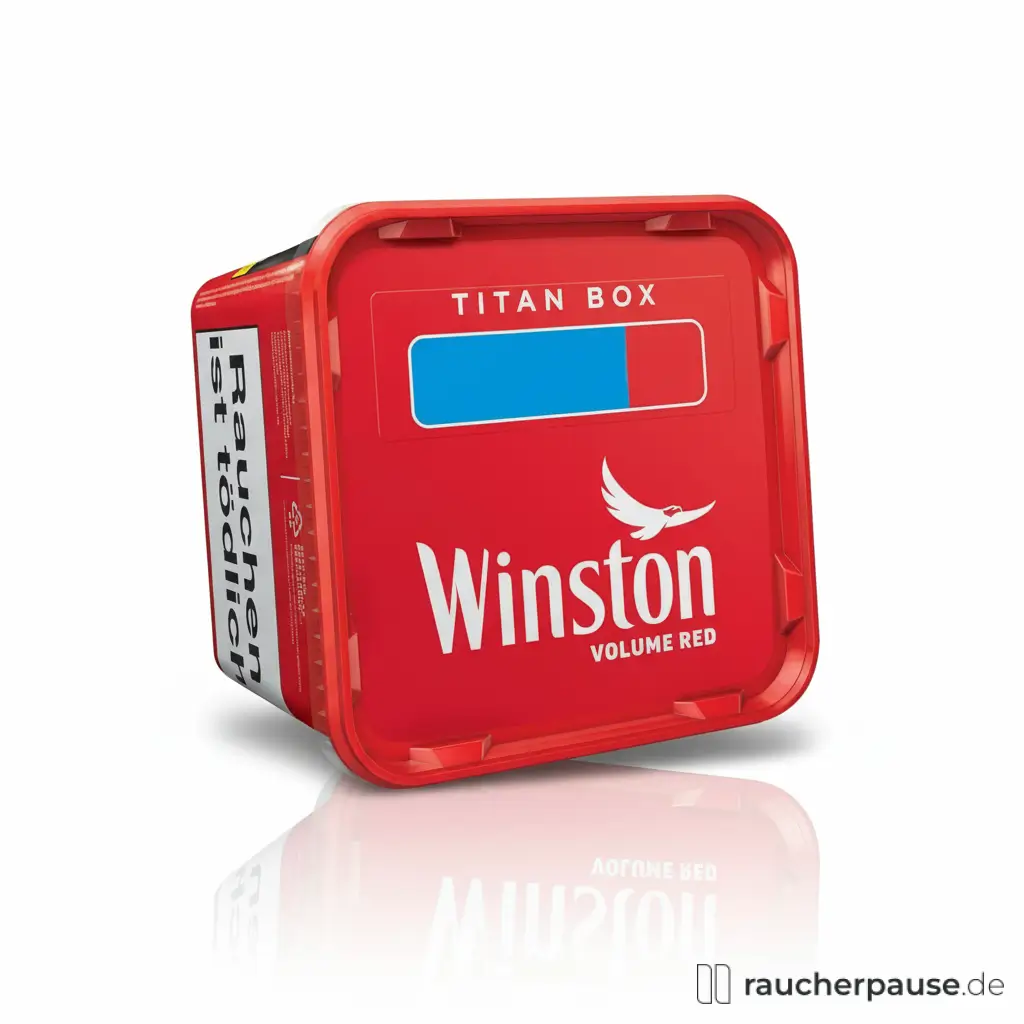 Winston Volume Red Volumentabak American Blend | 145g Titan Box | Zum Stopfen von Zigaretten