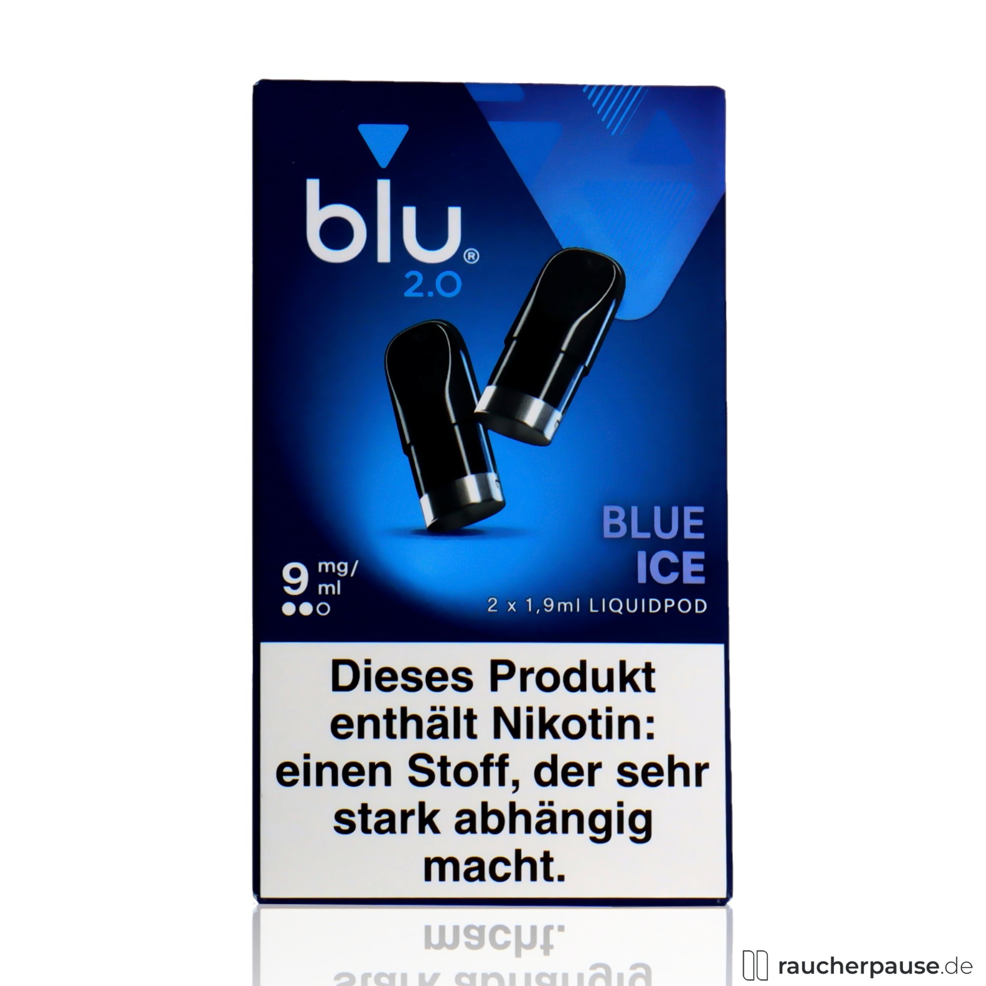 BLU 2.0 Blue Ice Liquid Pod | 9mg/ml Nikotin | 2 Stück | Blaubeere & Menthol