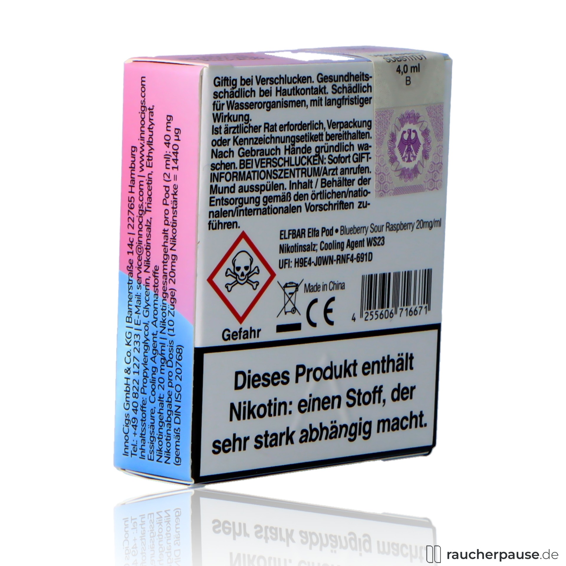Elf Bar Elfa Pods kaufen Blueberry Sour Raspberry 2x2ml Elf Bar Elfa Pods kaufen Blueberry Sour Raspberry 2x2ml