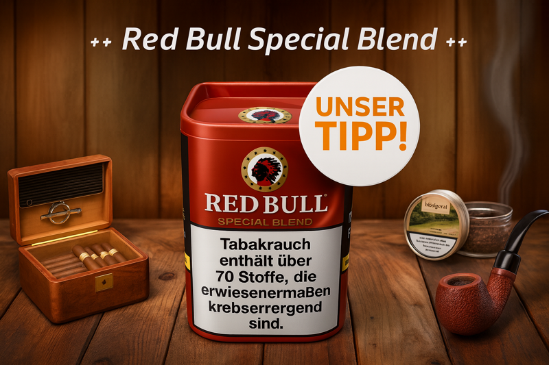 Red Bull Tabak Special Blend mit Rauchempfehlung