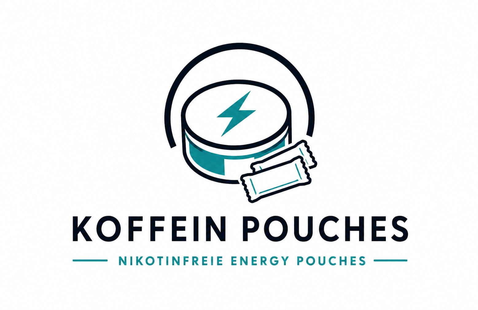 Logo der Kategorie Koffein Pouches mit Dose, Portionsbeuteln und Energiesymbol