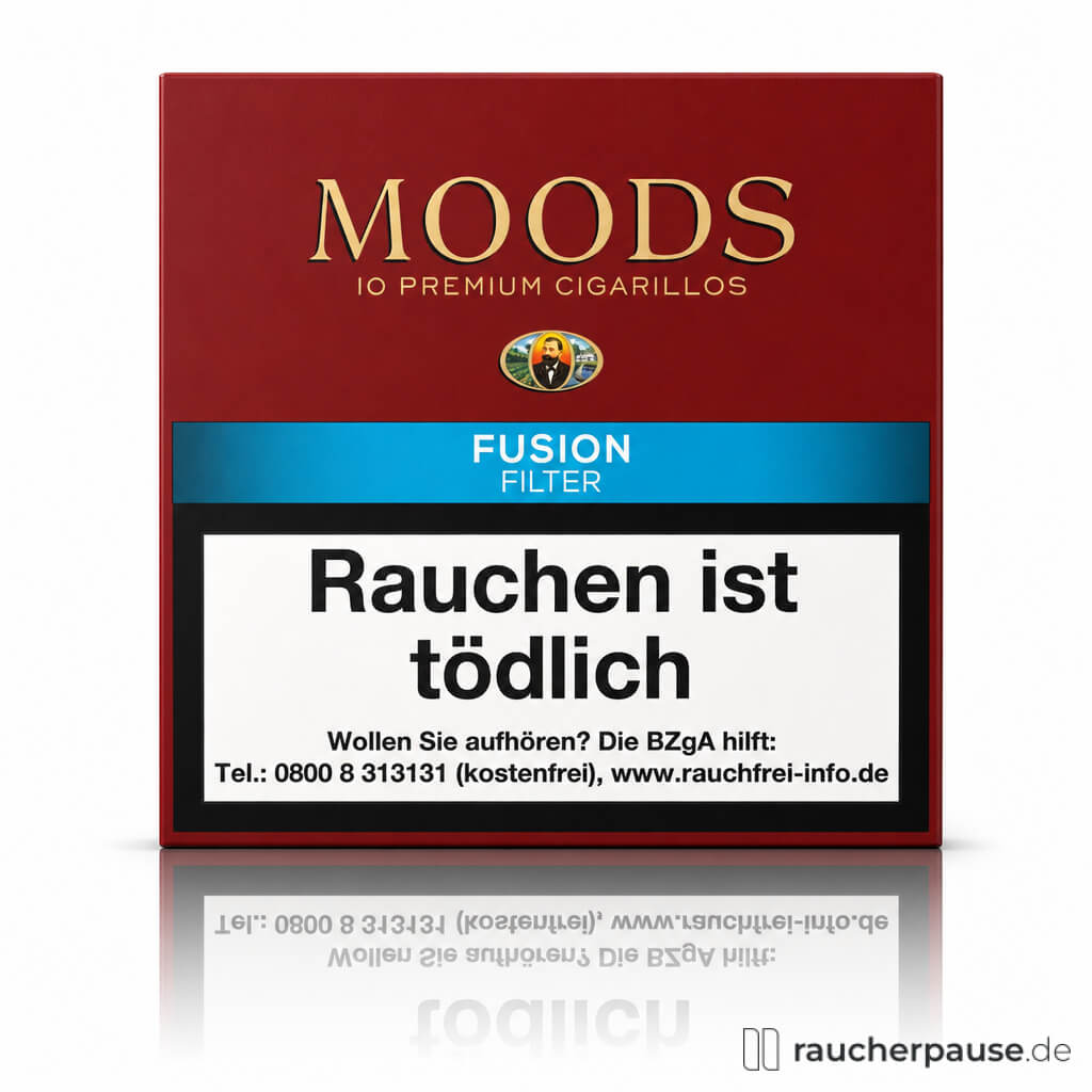 Moods Fusion Filter Zigarillos in roter 10er-Packung