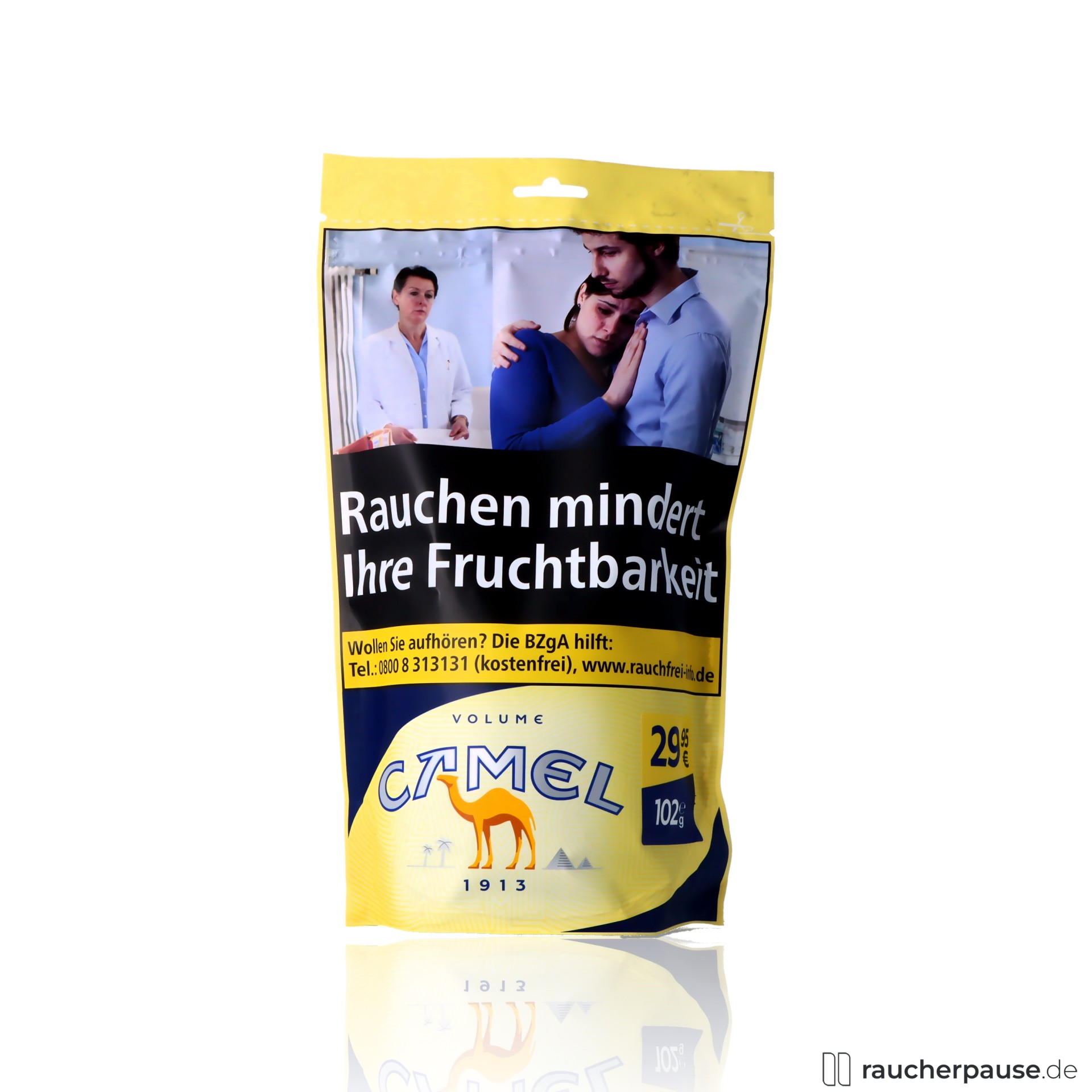 Camel Full Flavour Volumentabak | 102g Zip Beutel | American Blend