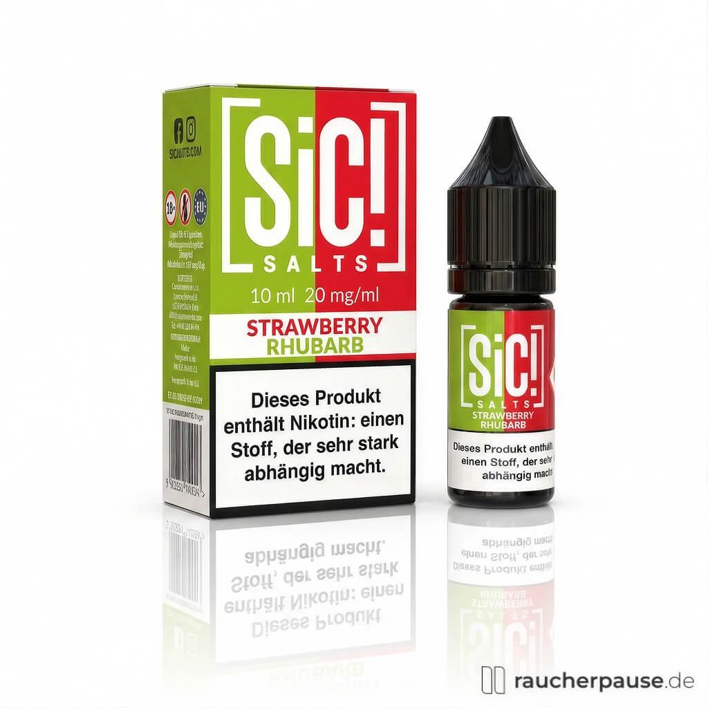 SiC! Salts Strawberry Rhubarb Liquid | 20 mg/ml Nikotin