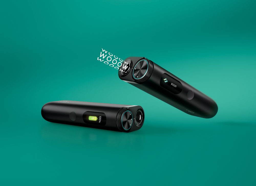 Zwei Glo Tabakerhitzer mit ShowtimeBanner