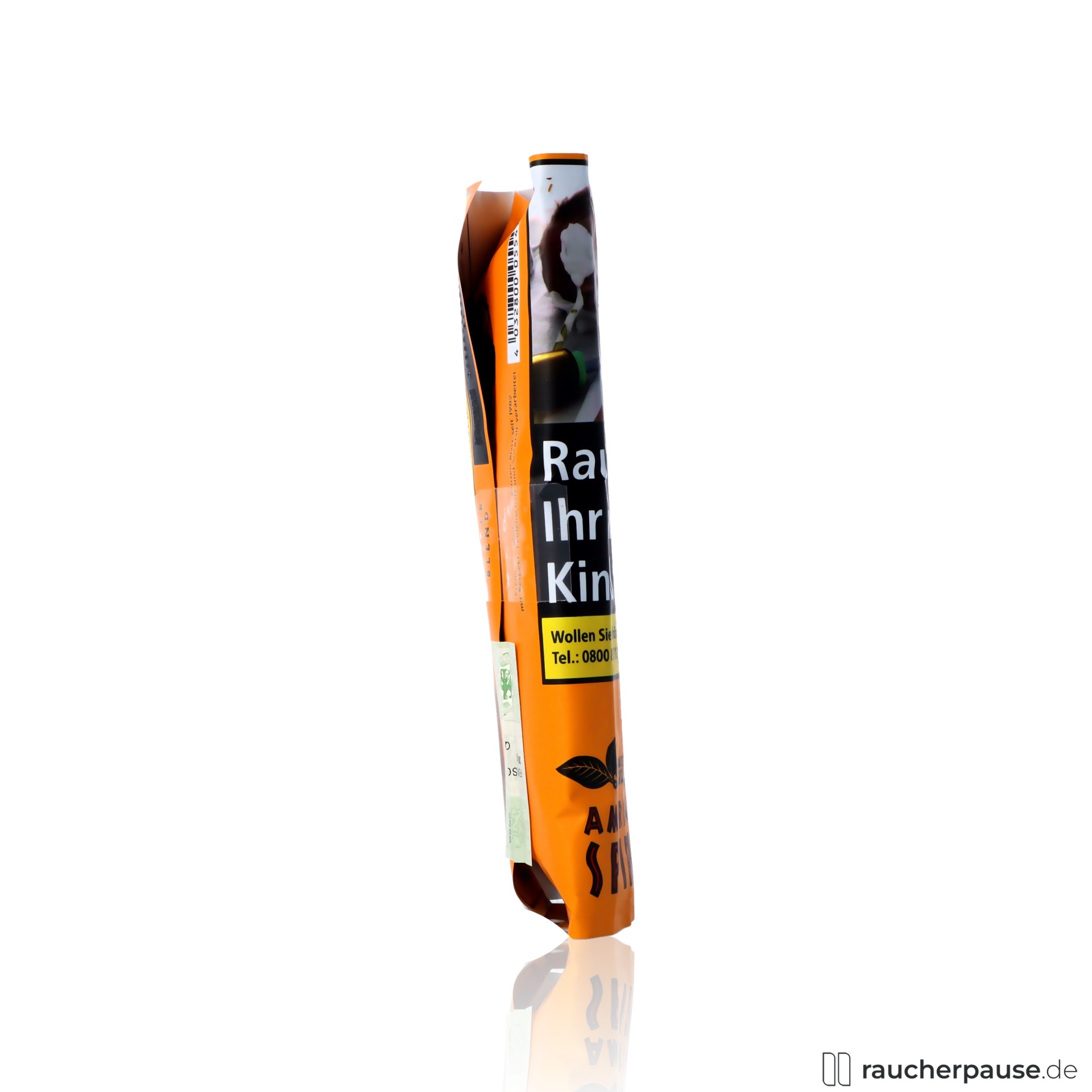 american spirit master blend gold drehtabak 30g ohne zusatzstoffe , packshot hinterseite