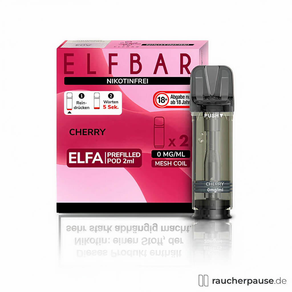 Elf Bar Elfa Prefilled Pods Cherry Ice | Nikotinfrei | 2x2ml