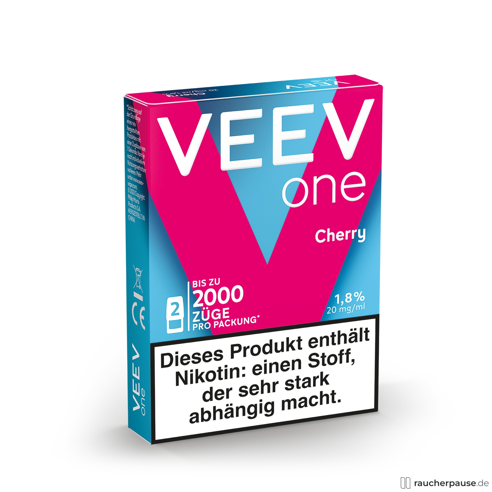 Veev One Cherry Pods | 20mg Nikotin | 1000 Züge | Intensives Kirsch-Aroma Veev One Cherry Pods | 20mg Nikotin | 1000 Züge | Intensives Kirsch-Aroma
