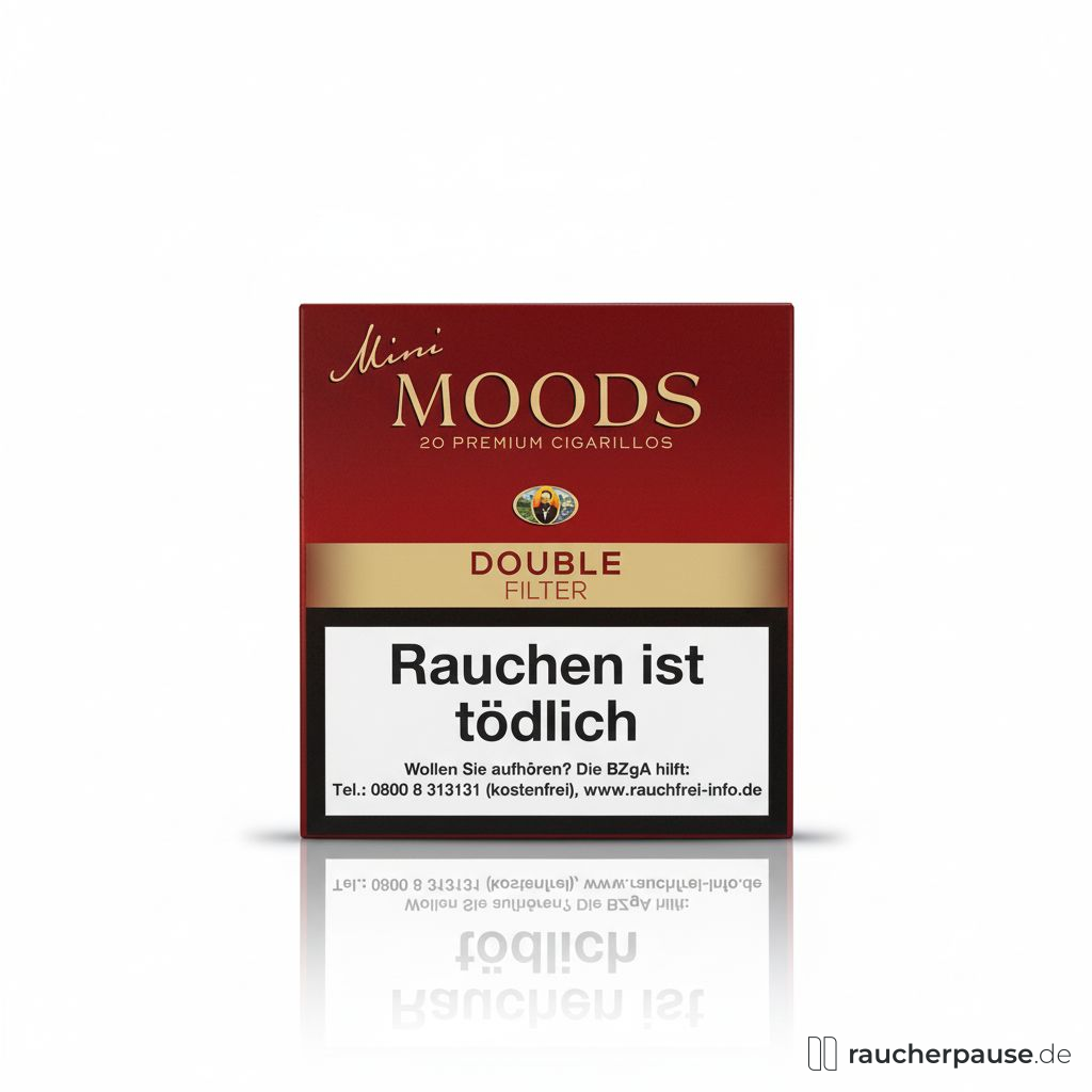 Dannemann Moods Filter Mini Zigarillos | 20er Pack | Fruchtige Holz- & Vanillenoten