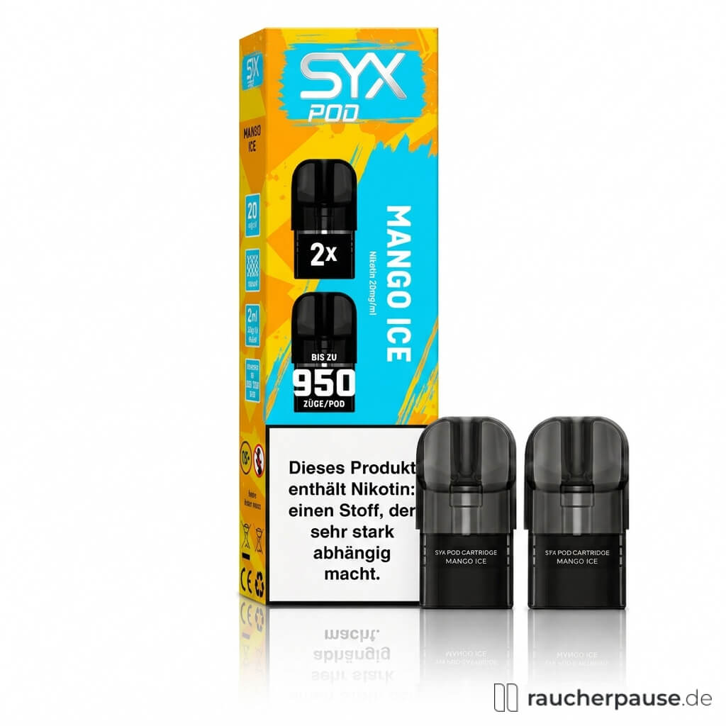 SYX Mango Ice Prefilled Pods | 2 Stück | 20 mg/ml Nikotin