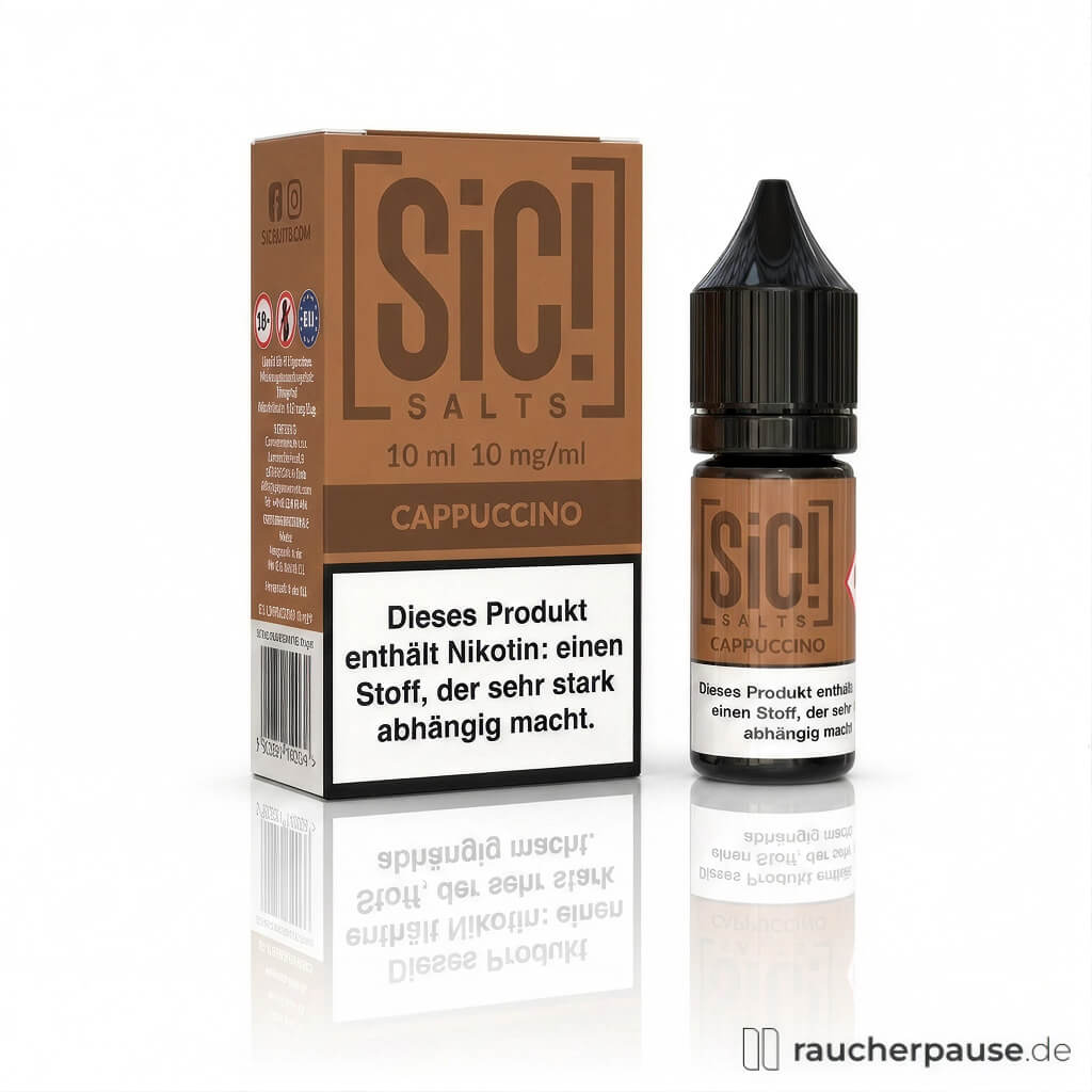 SiC! Salts Cappuccino Liquid | 10 mg/ml Nikotin