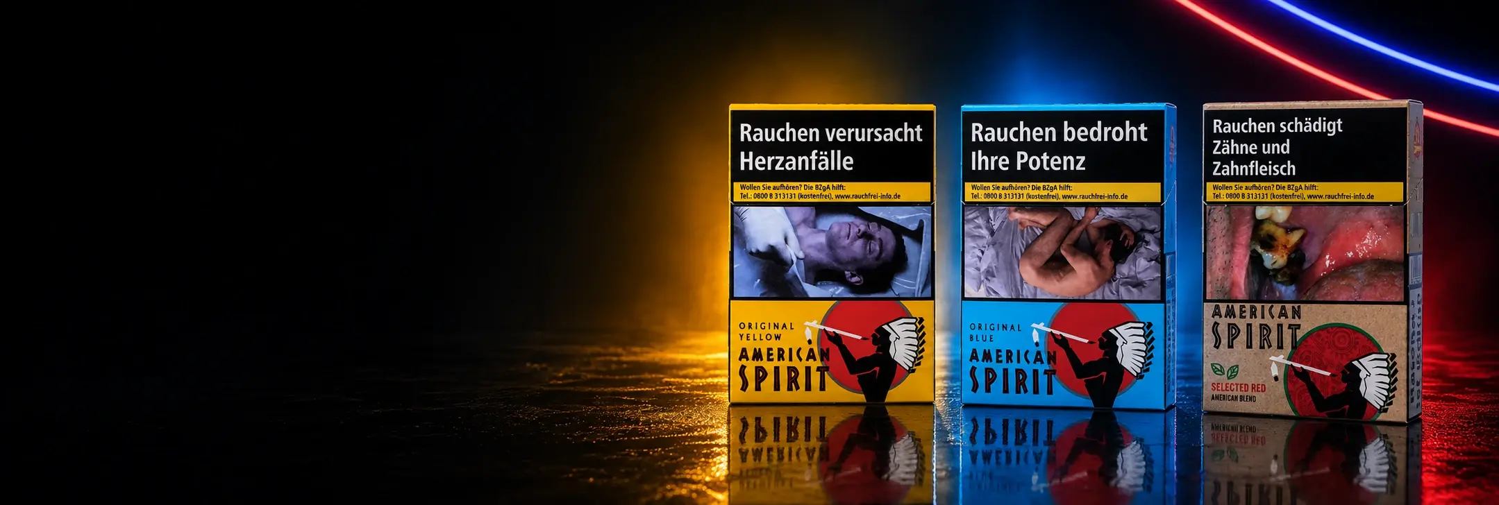 American Spirit Zigaretten kaufen – Yellow, Blue und Selected Red