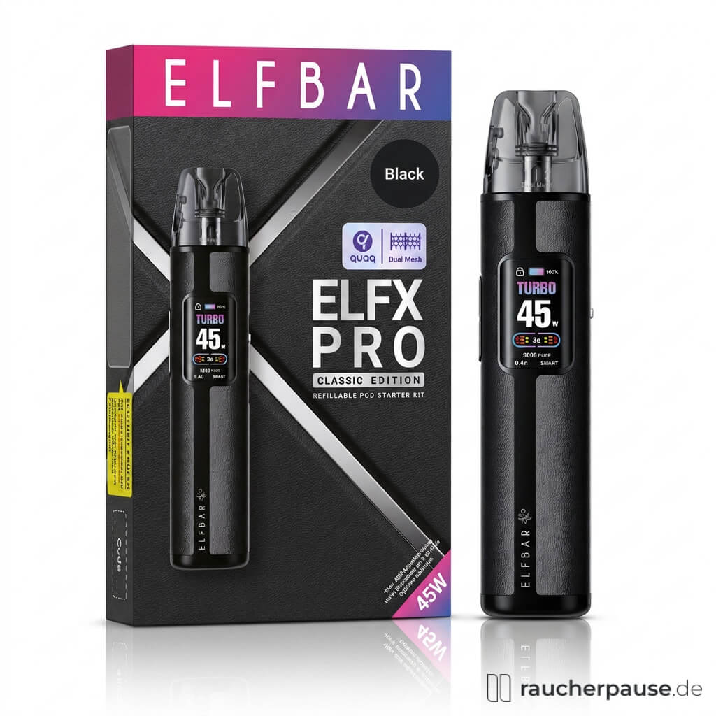 ELFBAR ELFX Pro Classic Edition Black | 1200 mAh | 45 Watt
