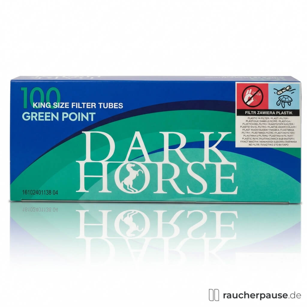 Dark Horse Green Point Menthol Click Filterhülsen | 100 Stück