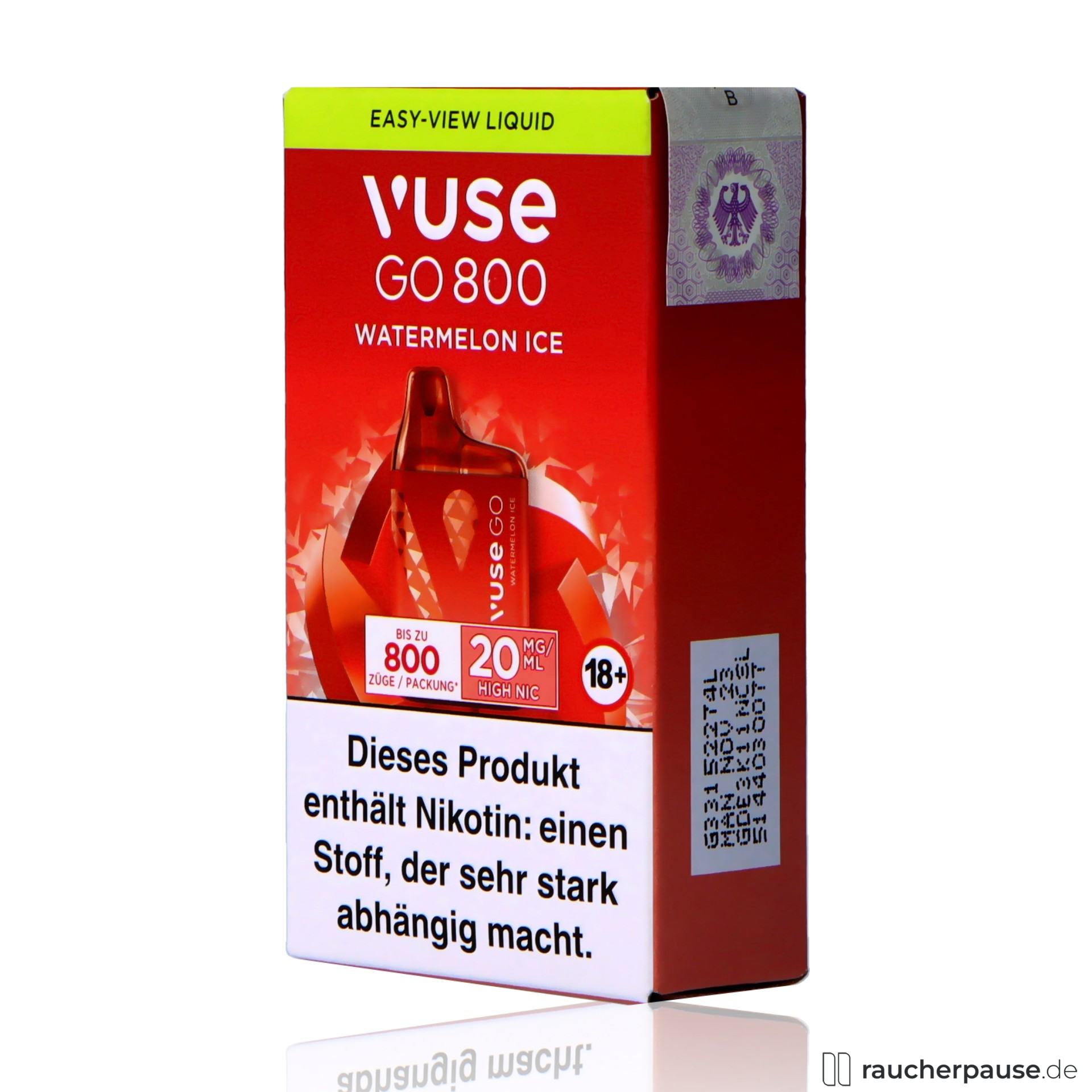 vuse, packshot vorderseite