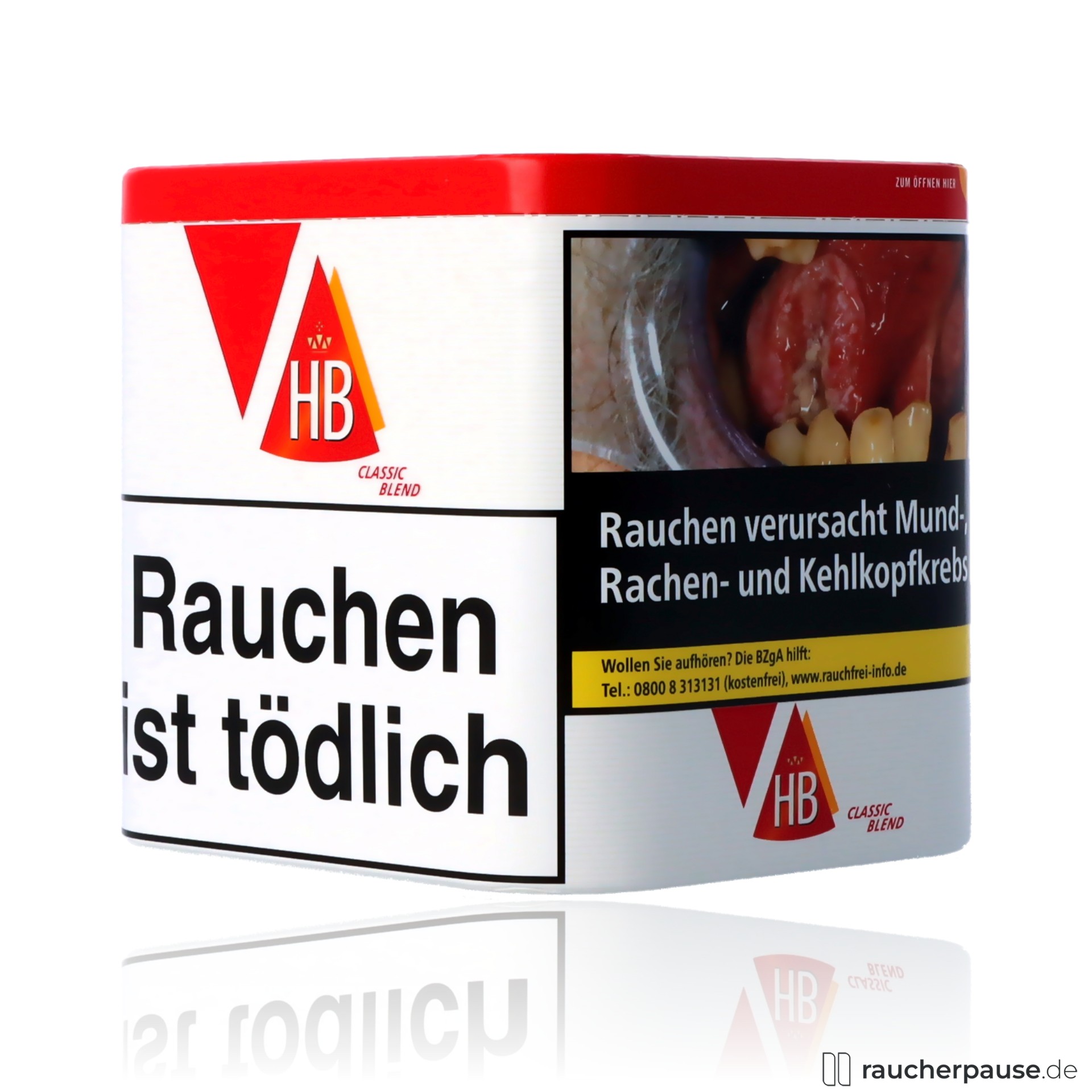 hb classic blend zigarettentabak dose american blend virginia burley , packshot vorderseite