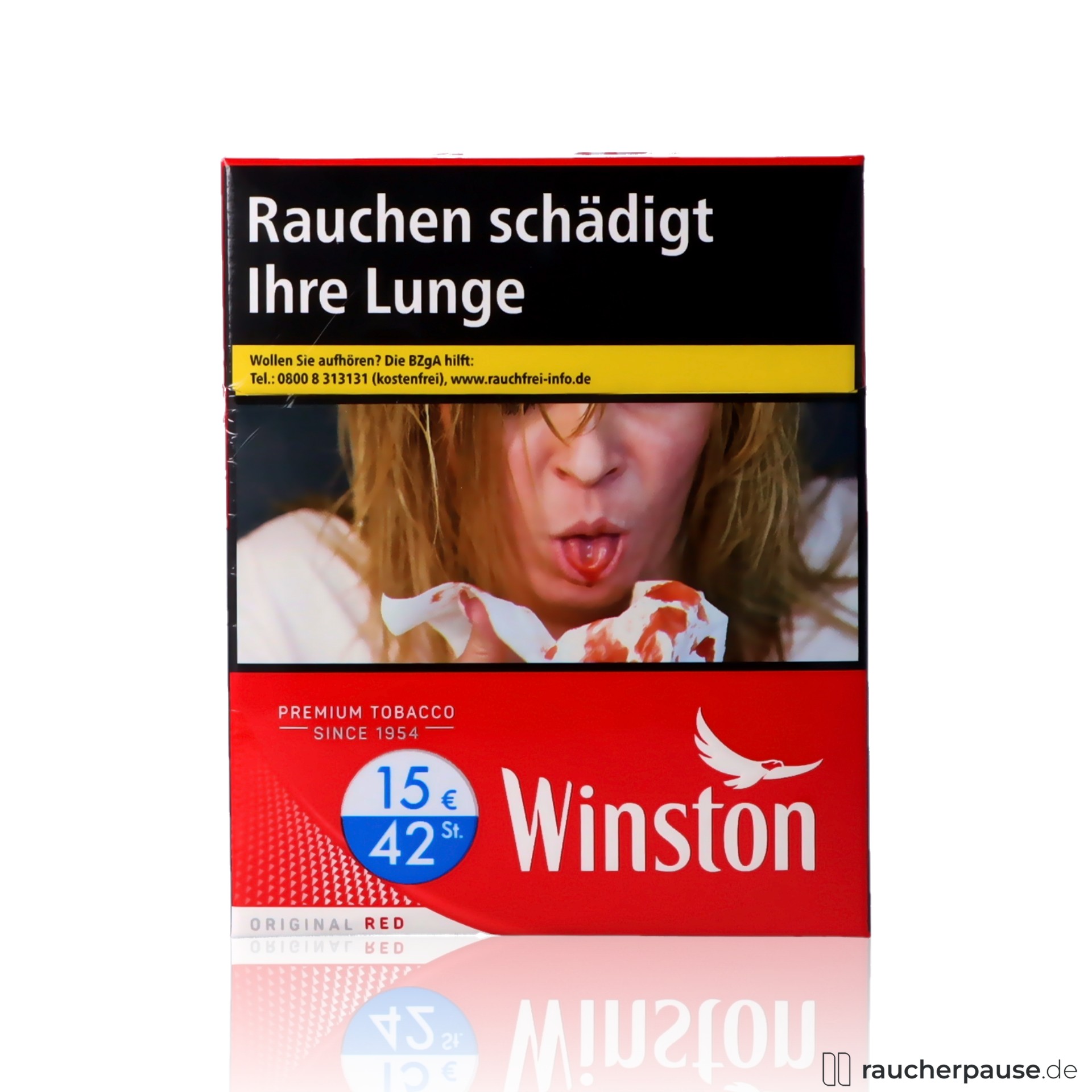Winston Red 5XL Zigaretten | 41 Stk. pro Packung | Kräftiger American Blend Geschmack