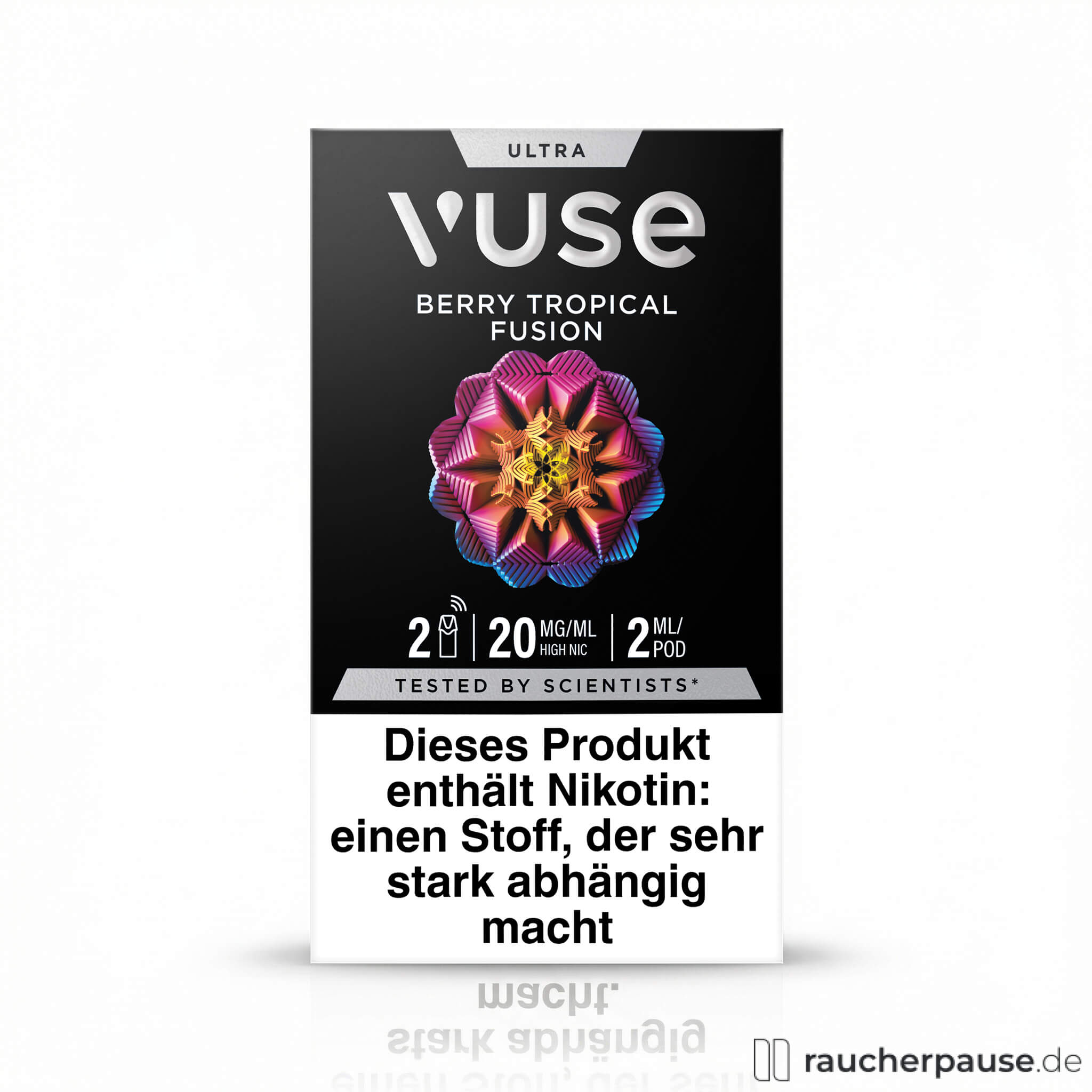 Vuse Ultra Pods Berry Tropical Fusion | (2x2 ml) | 20 mg/ml Nikotin | Kompatibel mit Vuse Ultra, Pro One & Go Reloaded