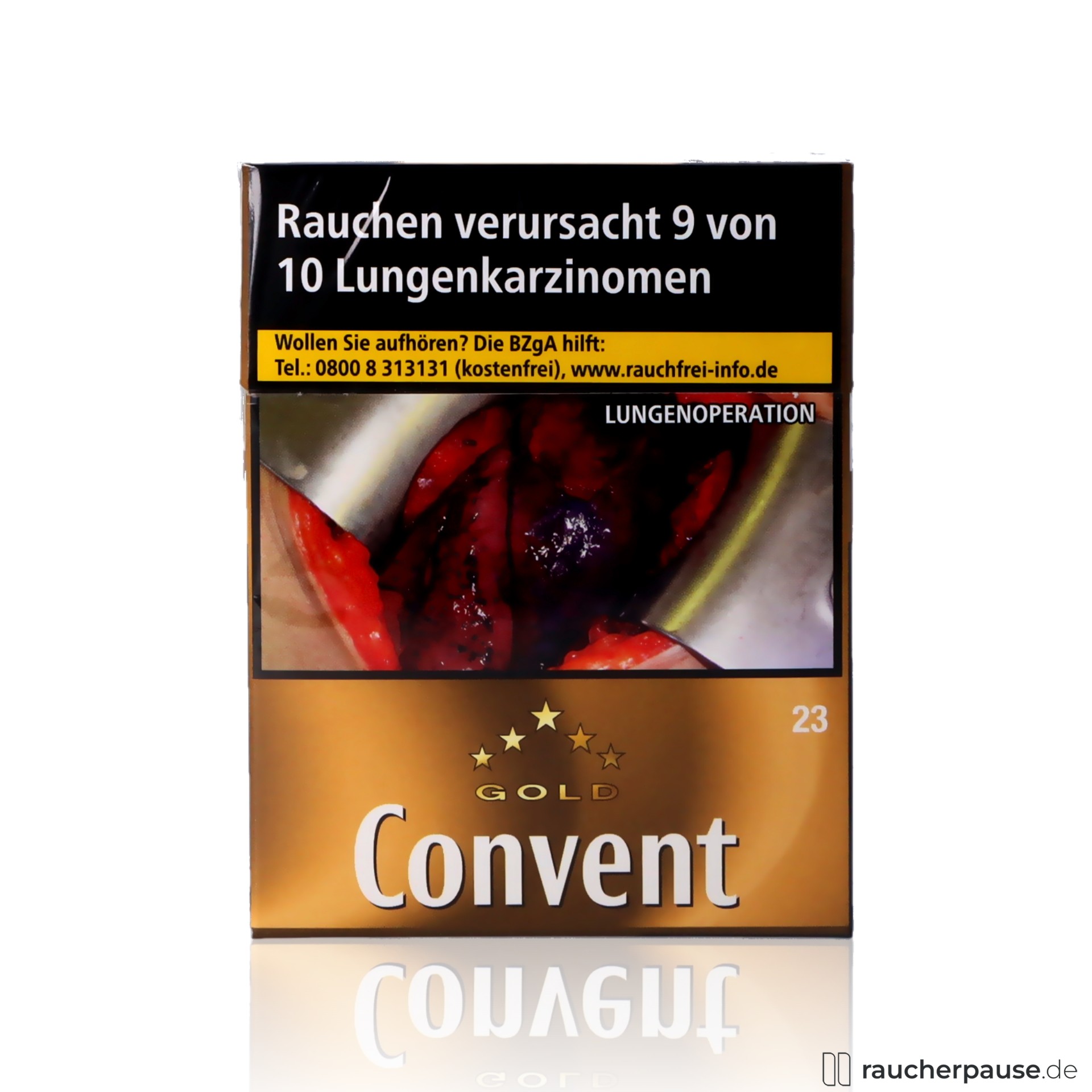 Convent Gold American Blend XL Zigaretten | 23 Stk. pro Packung | King-Size Format Convent Gold American Blend XL Zigaretten | 23 Stk. pro Packung | King-Size Format