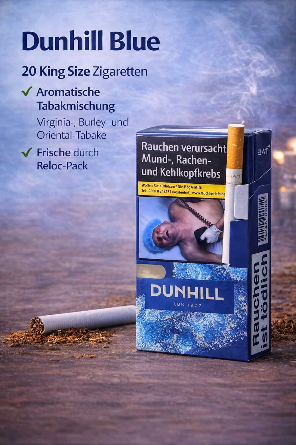 Dunhill Blue Zigaretten kaufen – aromatischer American Blend in King Size