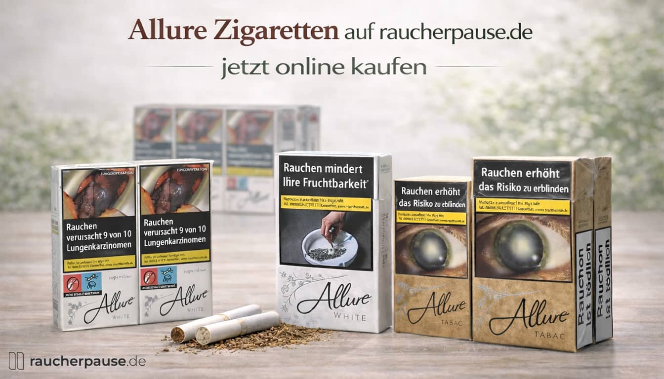 Allure Zigaretten Sortiment online kaufen – verschiedene Varianten im Überblick