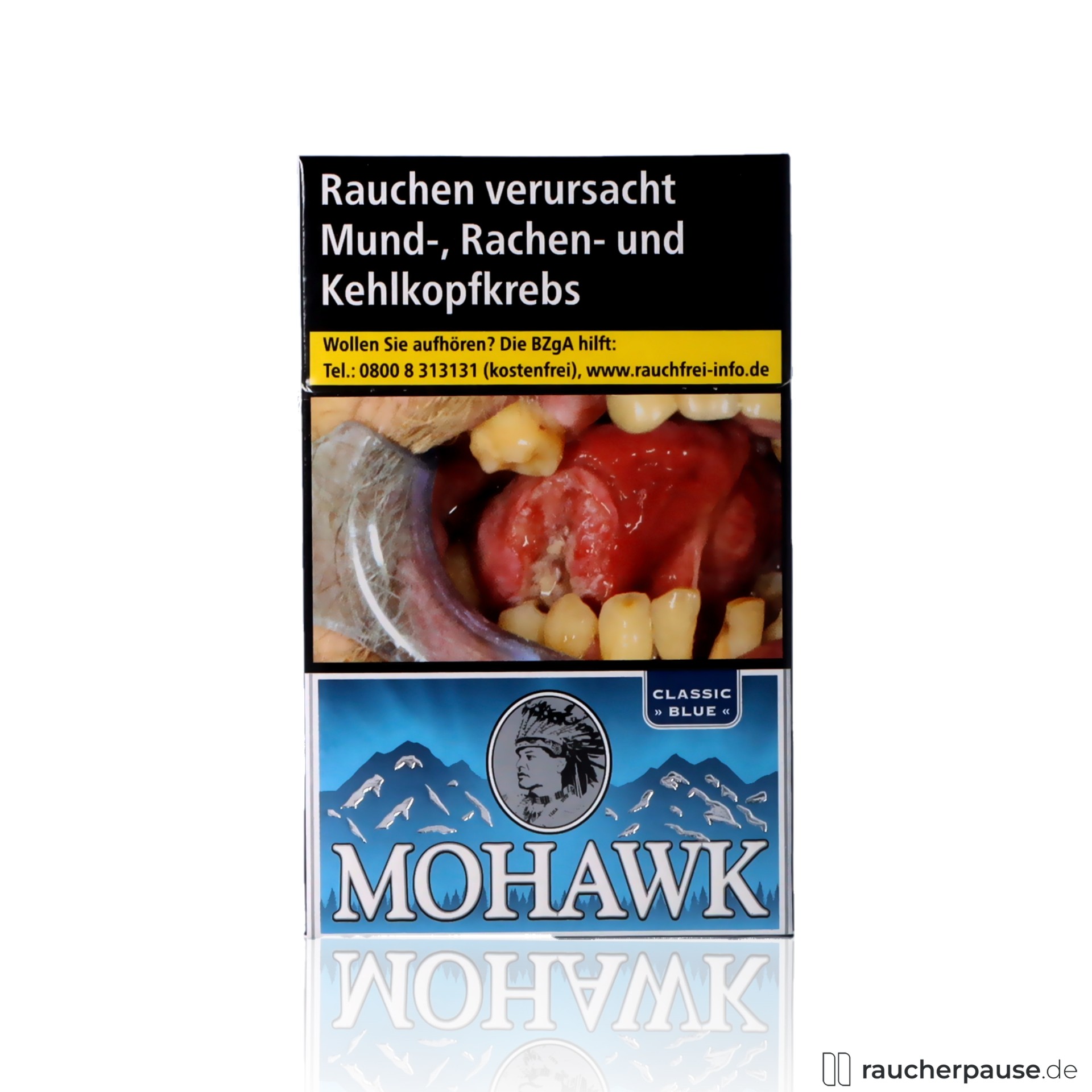 Mohawk Blue Zigaretten | 20 Stk. pro Packung | 100% kanadischer Naturtabak Mohawk Blue Zigaretten | 20 Stk. pro Packung | 100% kanadischer Naturtabak