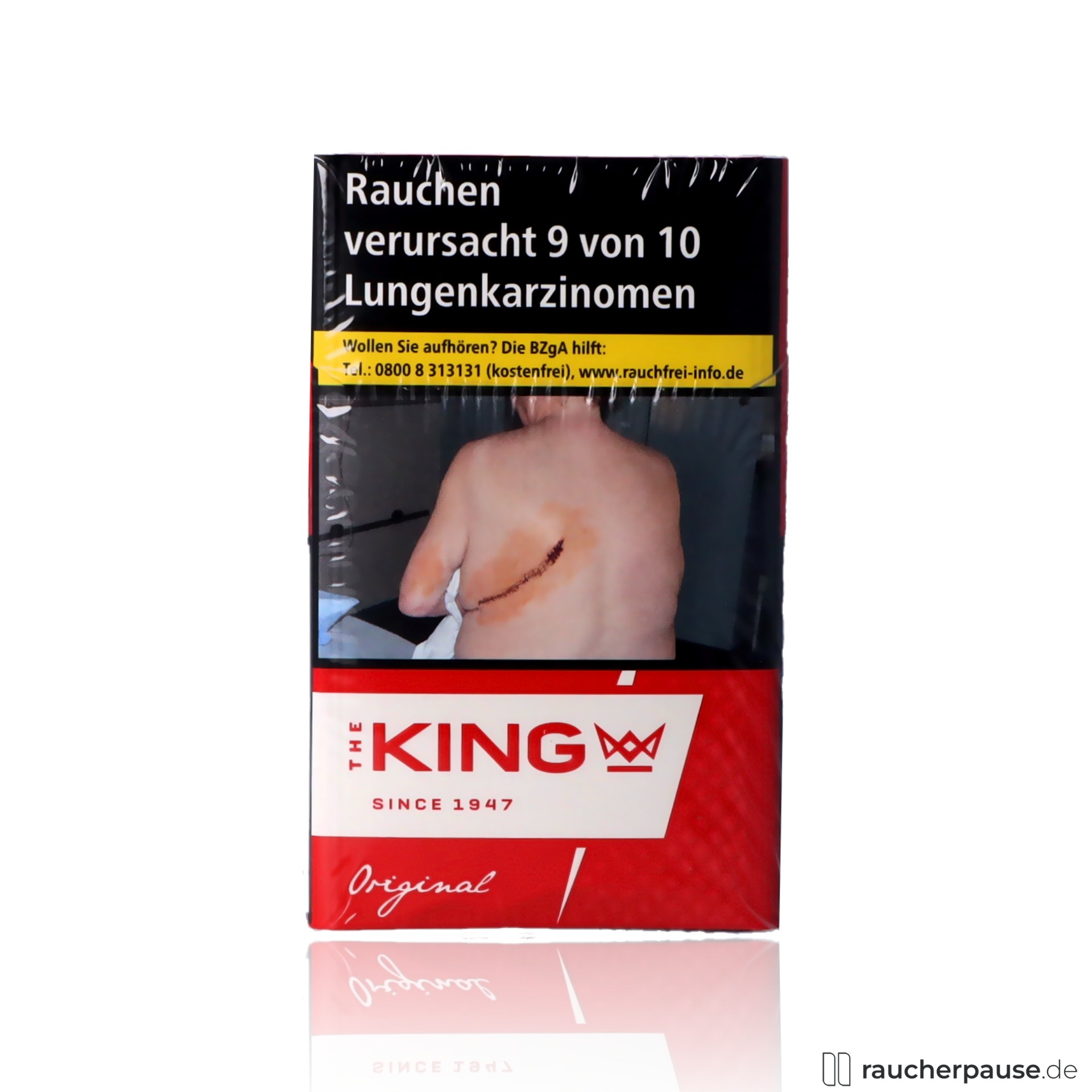 The KING Original Red Zigaretten | 20 Stk. pro Packung | Intensives Tabakaroma