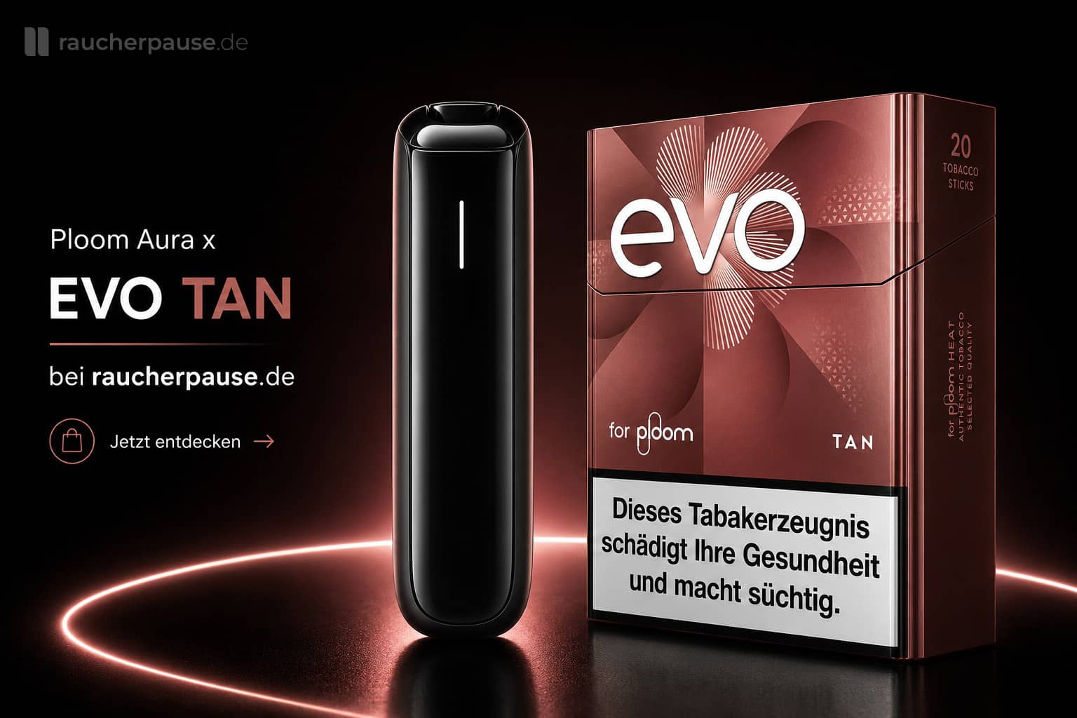 Ploom Aura x EVO Tan Tabaksticks