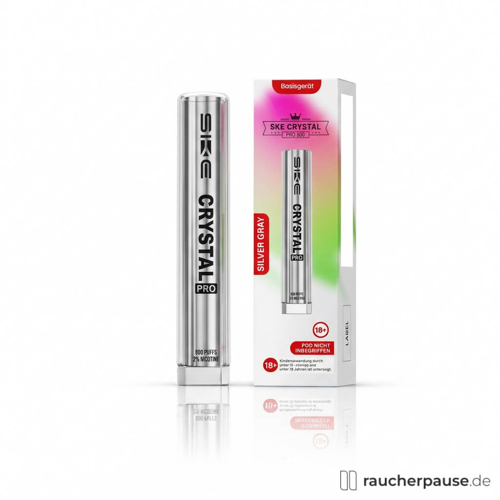 SKE Crystal 800 Pro Akku Silver Gray | 400 mAh