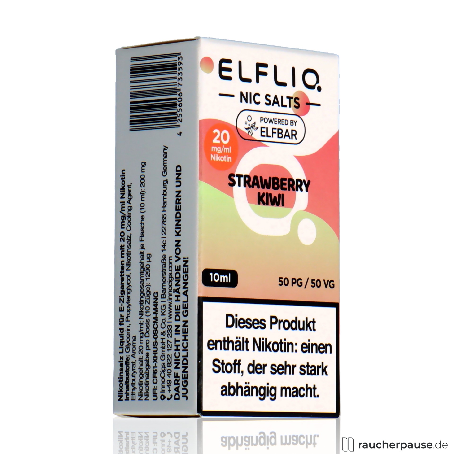 Elfliq by Elf Bar Nikotinsalz Liquid Strawberry Kiwi | 20mg/ml Nikotin | 10ml