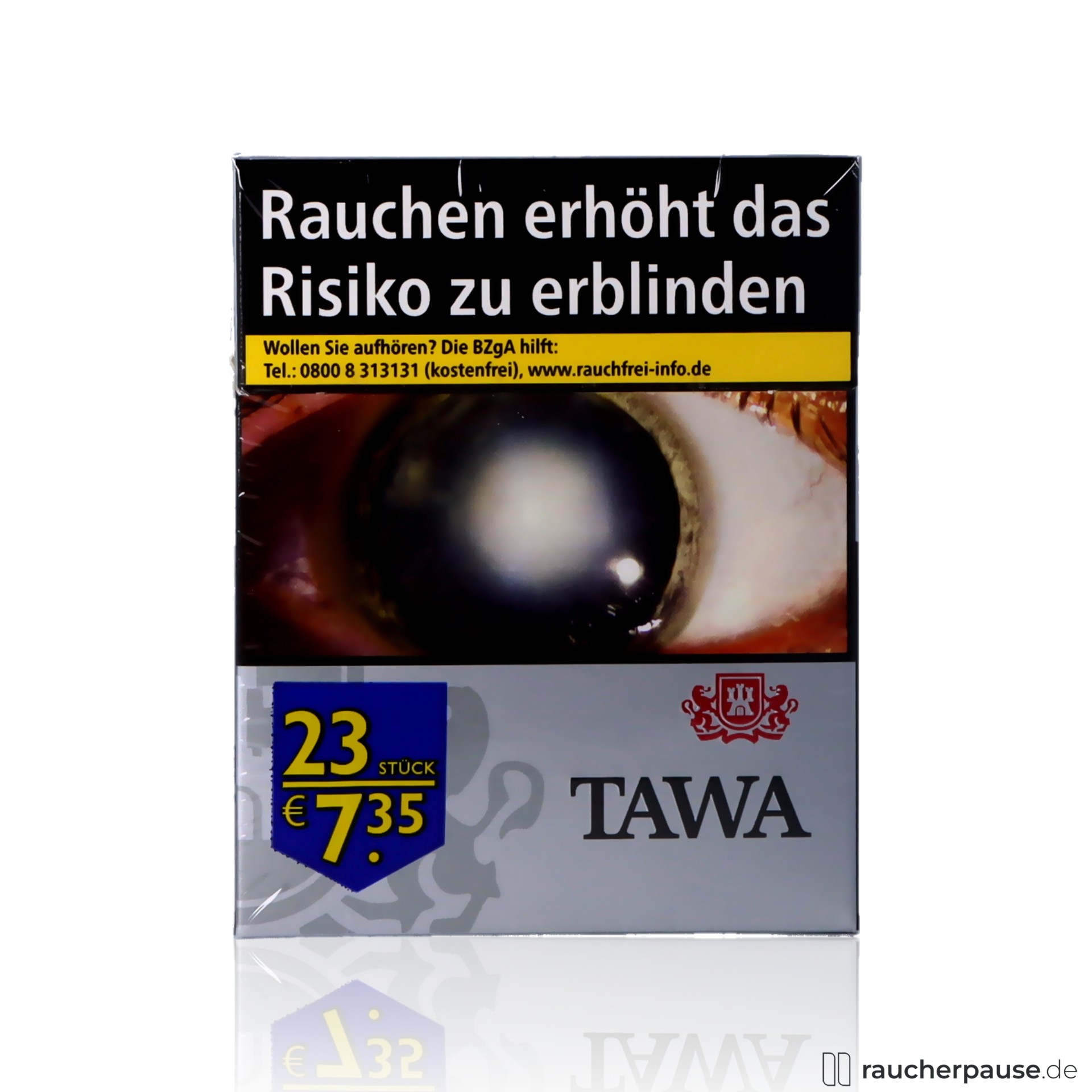 Tawa Silver Zigaretten | 23 Stk. pro Packung King Size | American Blend mit Filter Tawa Silver Zigaretten | 23 Stk. pro Packung King Size | American Blend mit Filter