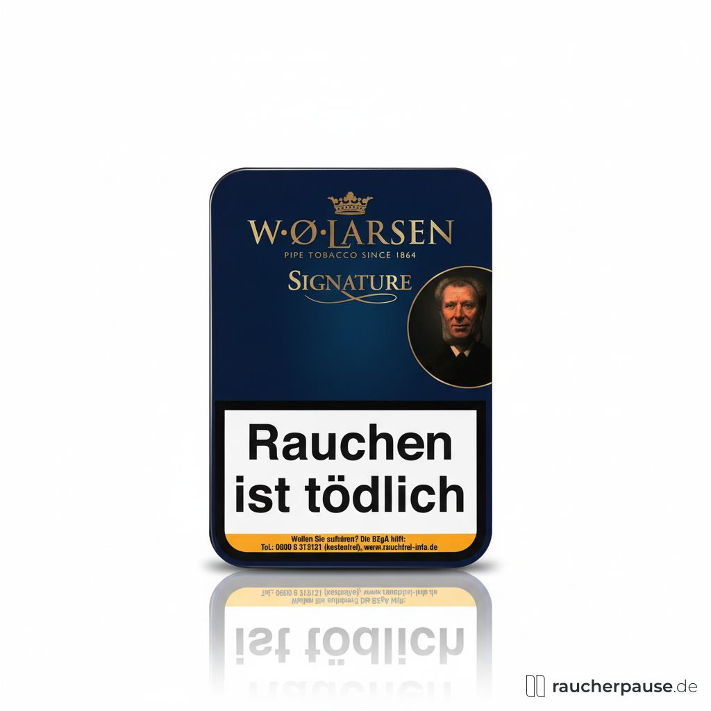 W.O. Larsen Signature Tabak | 100g Dose Schmuckdose | Waldbeere, Vanille, Karamell Aroma