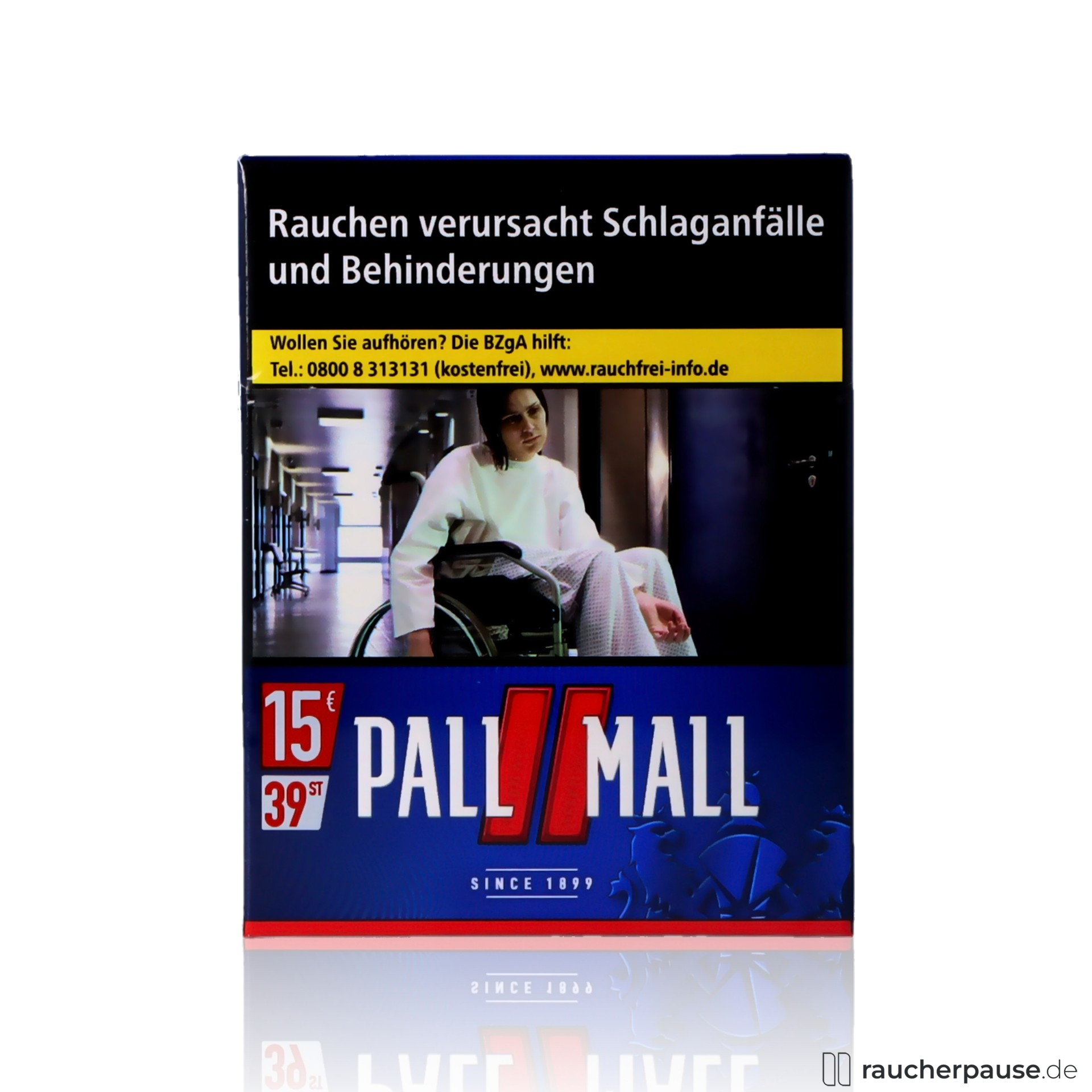 Pall Mall Red King Zigaretten | 39 Stk. pro Packung | Kräftig-würziger Geschmack