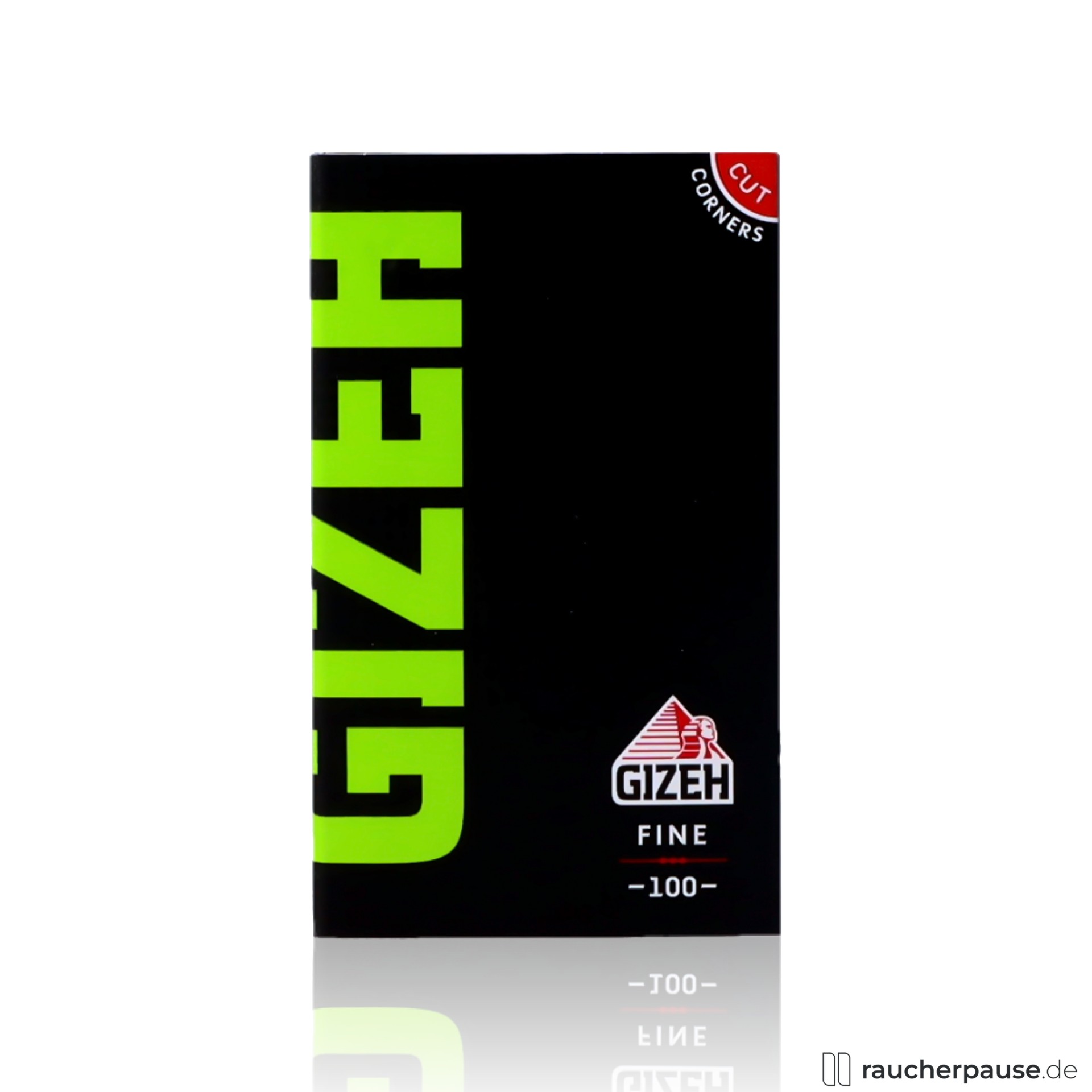 Gizeh Black Fine Grün Zigarettenpapier | 100% Flachs & Hanf | Magnetverschluss | 100 Blatt