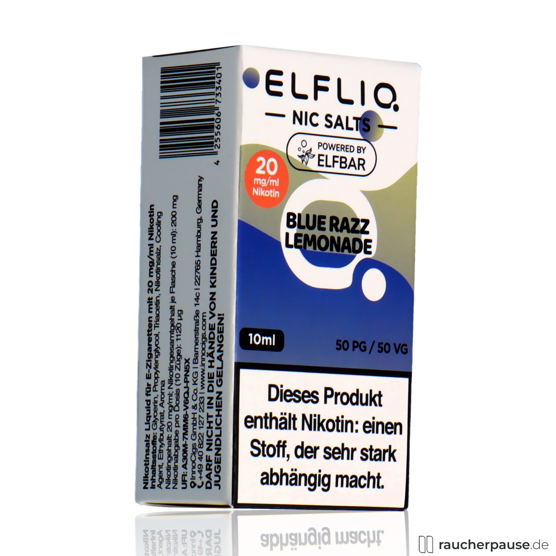 Elfliq by Elf Bar Nikotinsalz Liquid Blue Razz Lemonade | 20mg/ml Nikotin | 10ml