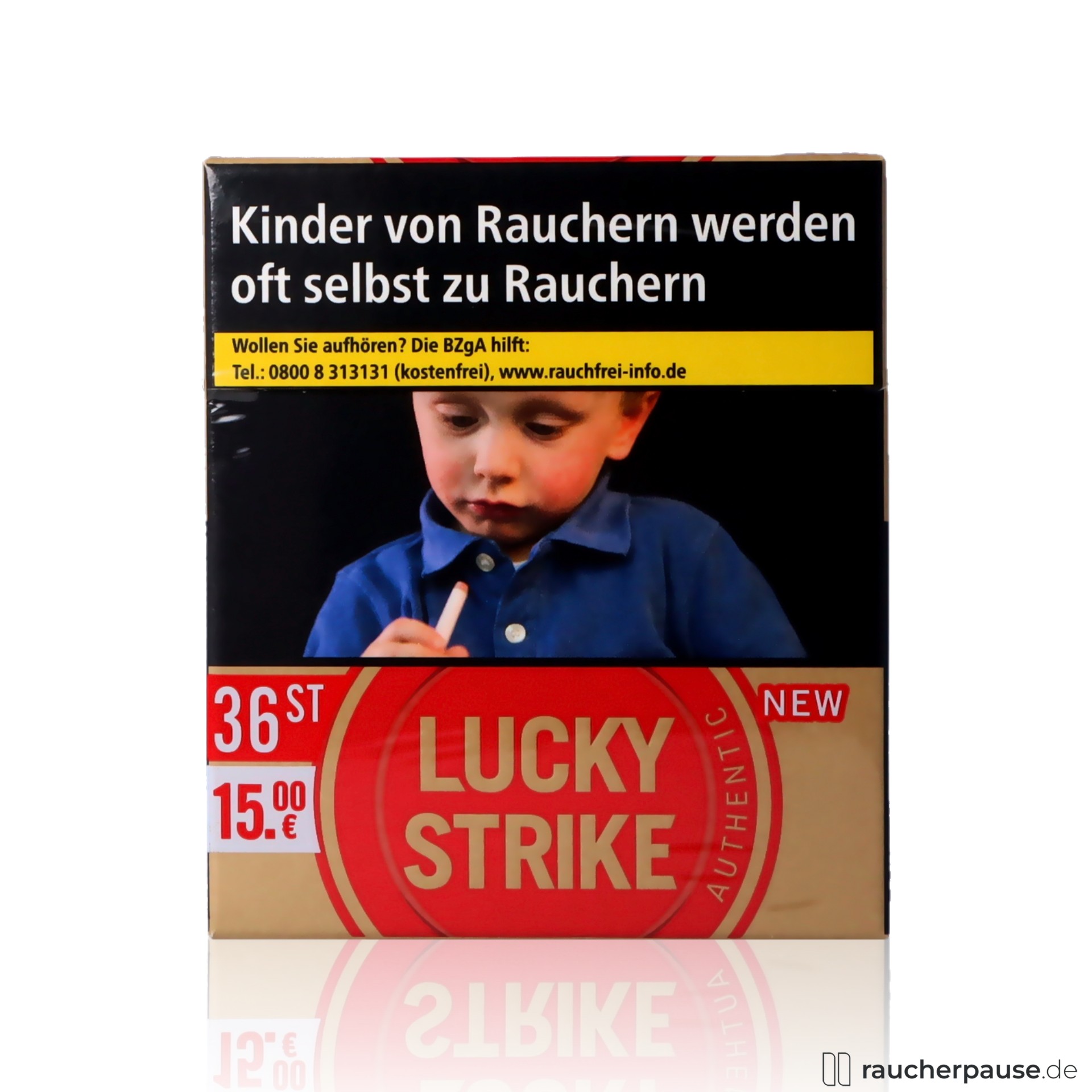 Lucky Strike Authentic Red Xtra | 36 Zigaretten | Ohne Zusätze