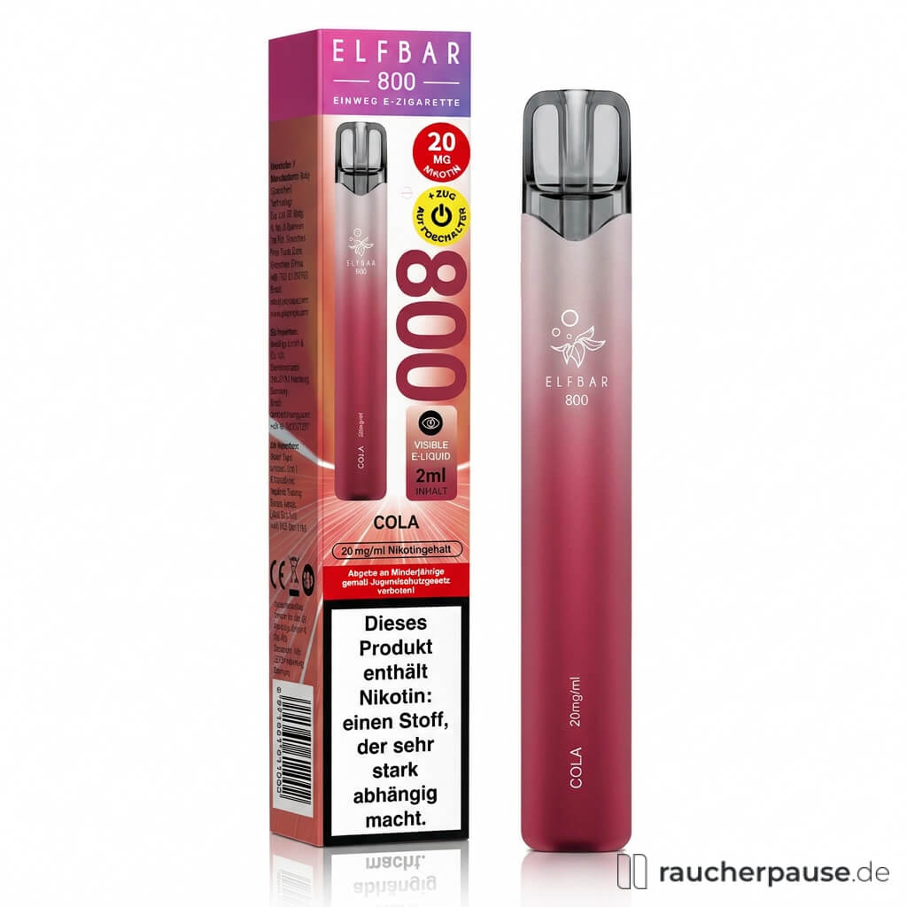 ELFBAR 800 Cola | 20 mg/ml Nikotin | bis zu 800 Züge