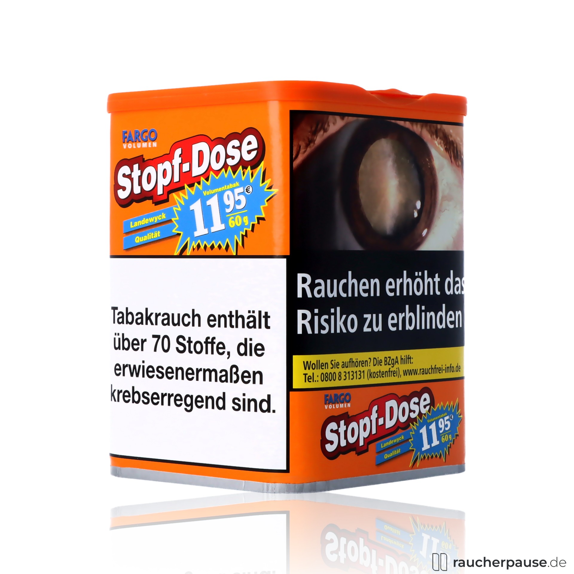 fargo rot tabak dose 60g american blend wuerziges aroma small size , packshot vorderseite