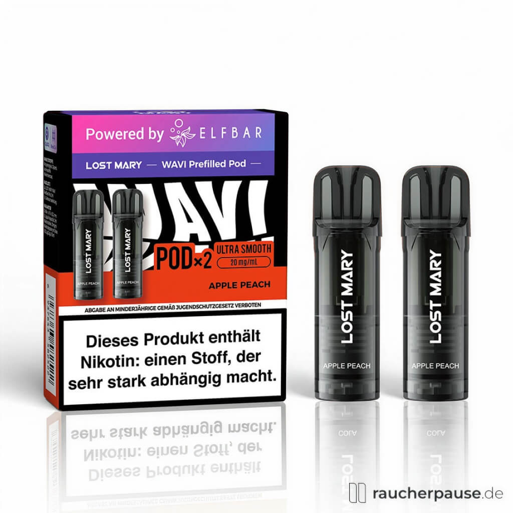 Lost Mary WAVI Apple Peach Prefilled Pods | 2 Stück | 20 mg/ml Nikotin
