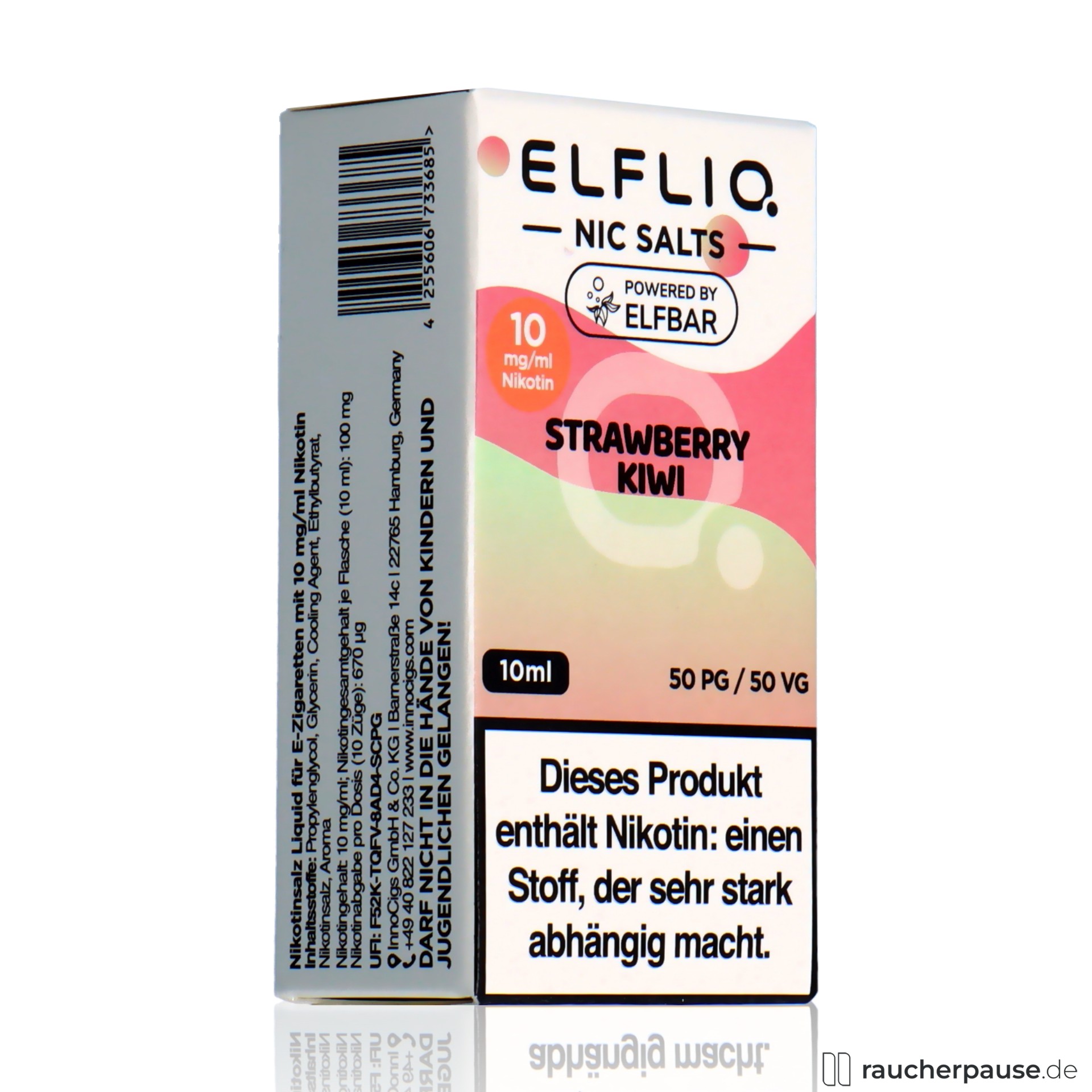 Elfliq by Elf Bar Nikotinsalz Liquid Strawberry Kiwi | 10mg/ml Nikotin | 10ml