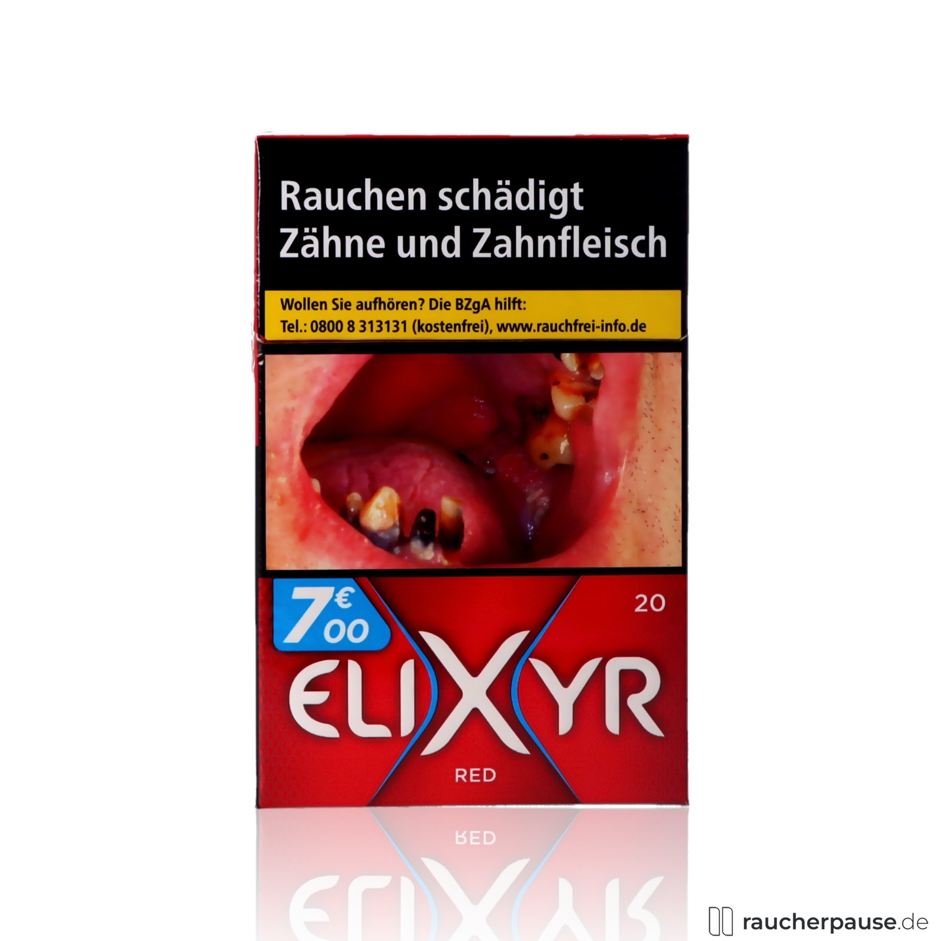 Elixyr Red Zigaretten | 20 Stk. pro Packung King Size | Starkes American Blend Aroma