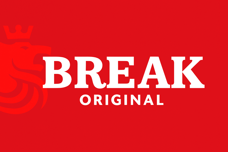 BreakTabak Logo rot mit Drachen
