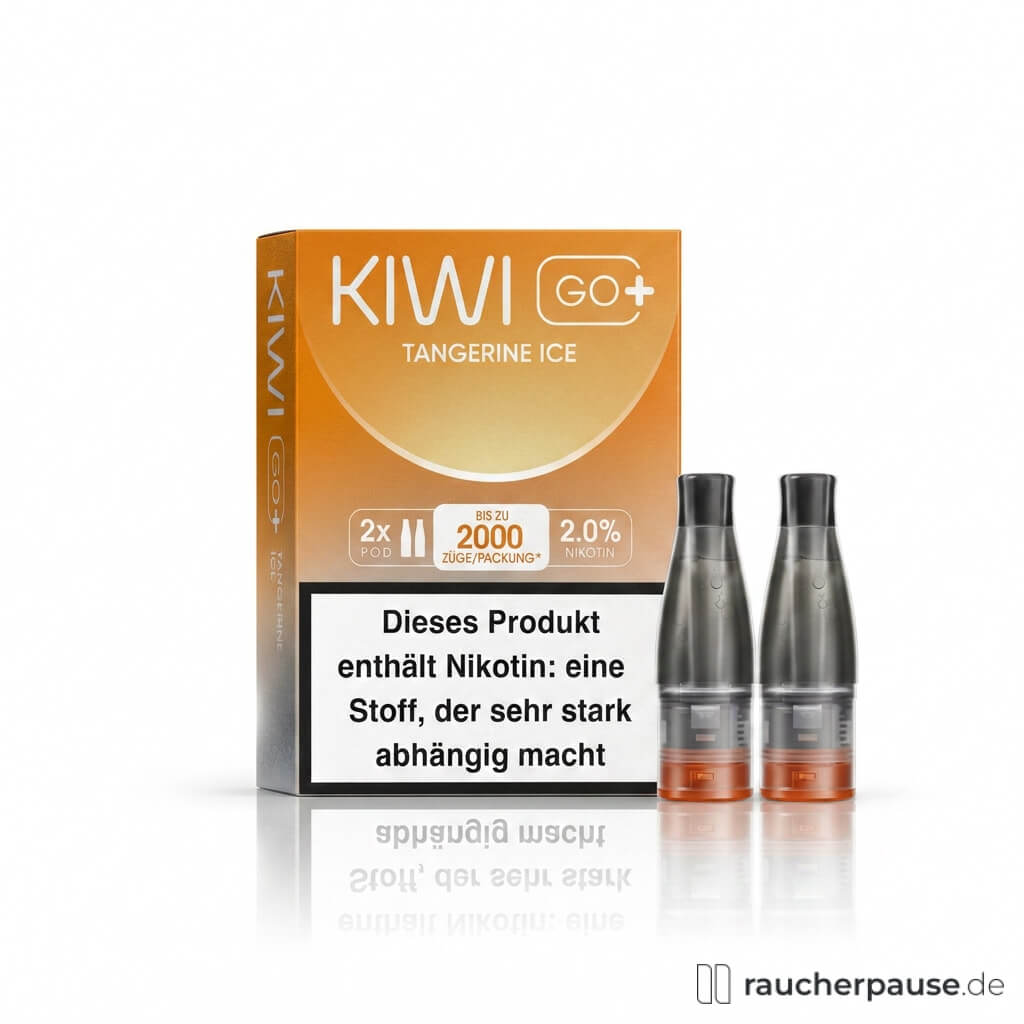 KIWI GO+ Tangerine Ice Prefilled Pods | 2 Stück | 20 mg/ml Nikotin