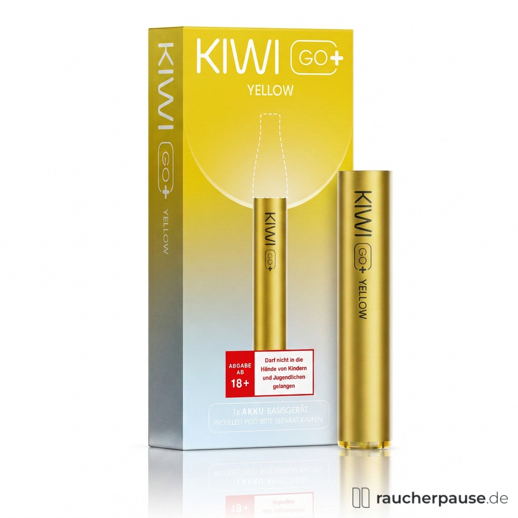 KIWI GO+ Yellow Device | 500 mAh Akku | Prefilled Pod-System
