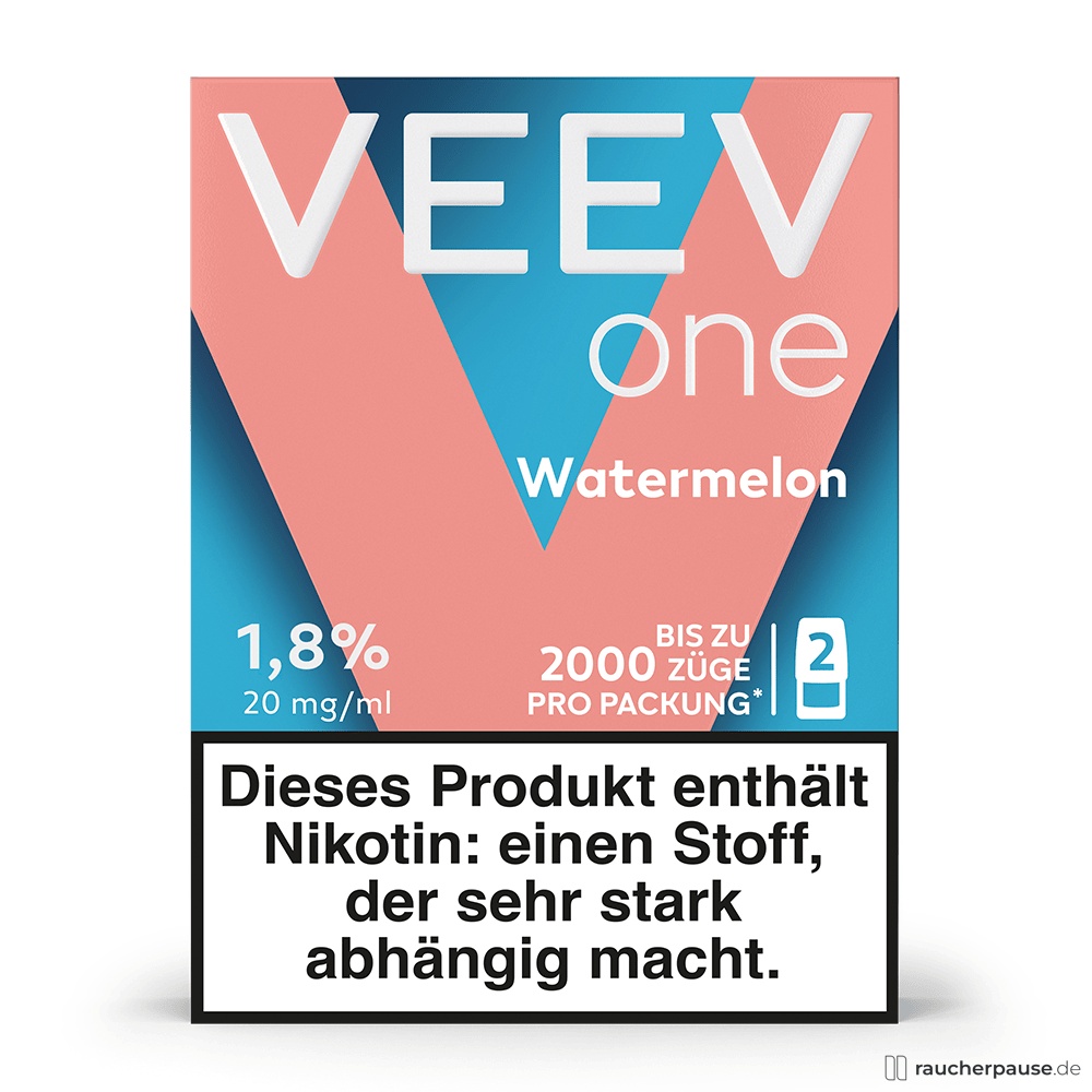 VEEV One Pod Watermelon | 20 mg/ml Nikotin | 2 Pods | Wassermelone VEEV One Pod Watermelon | 20 mg/ml Nikotin | 2 Pods | Wassermelone