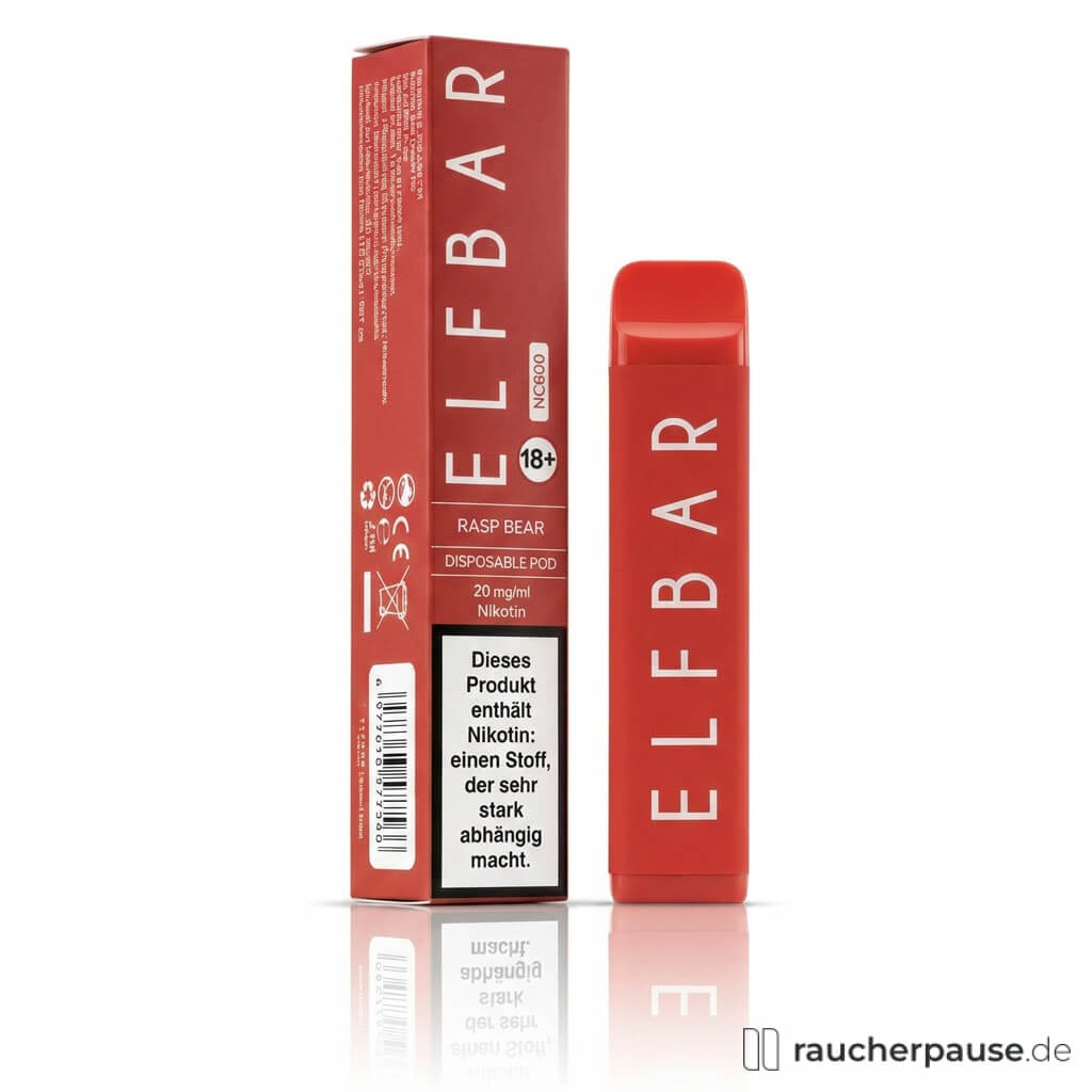 ELFBAR NC600 Raspberry | 20 mg/ml Nikotin | bis zu 600 Züge