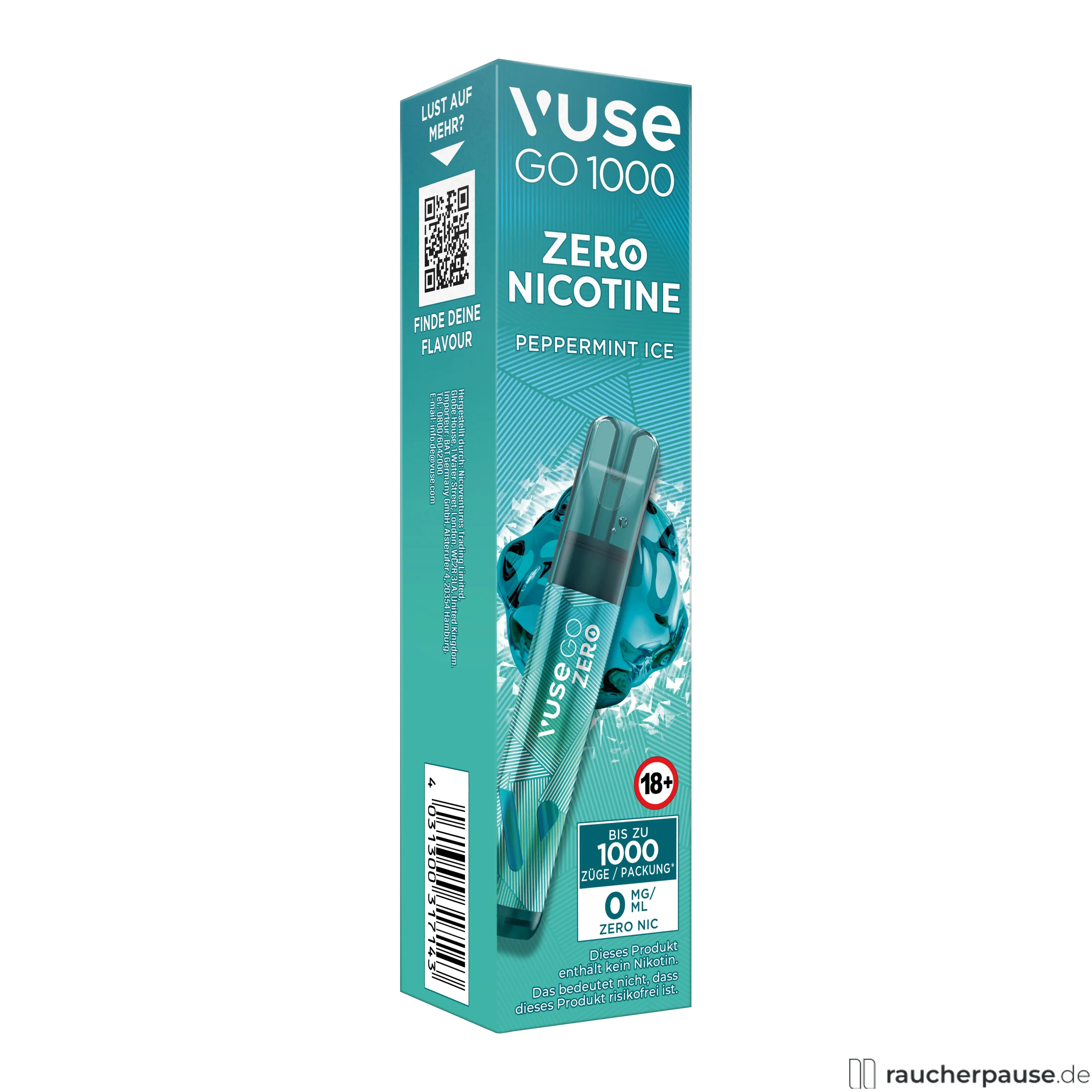 Vuse GO 1000 Peppermint Ice E-Shisha 0mg online kaufen Vuse GO 1000 Peppermint Ice E-Shisha 0mg online kaufen