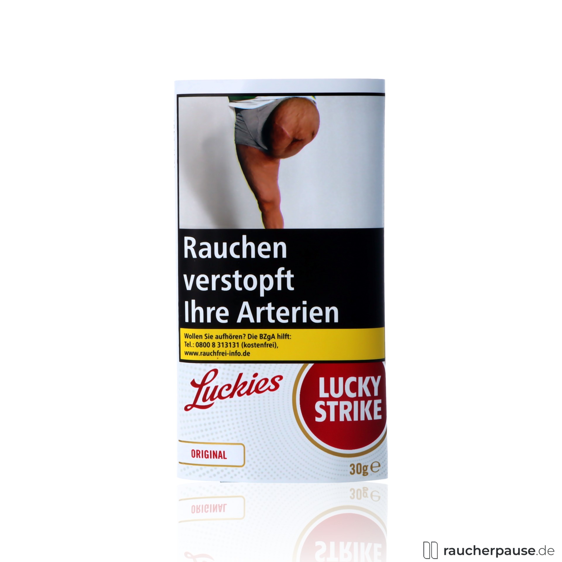 Lucky Strike Original Red Tabak | 30g Pouch | American Blend